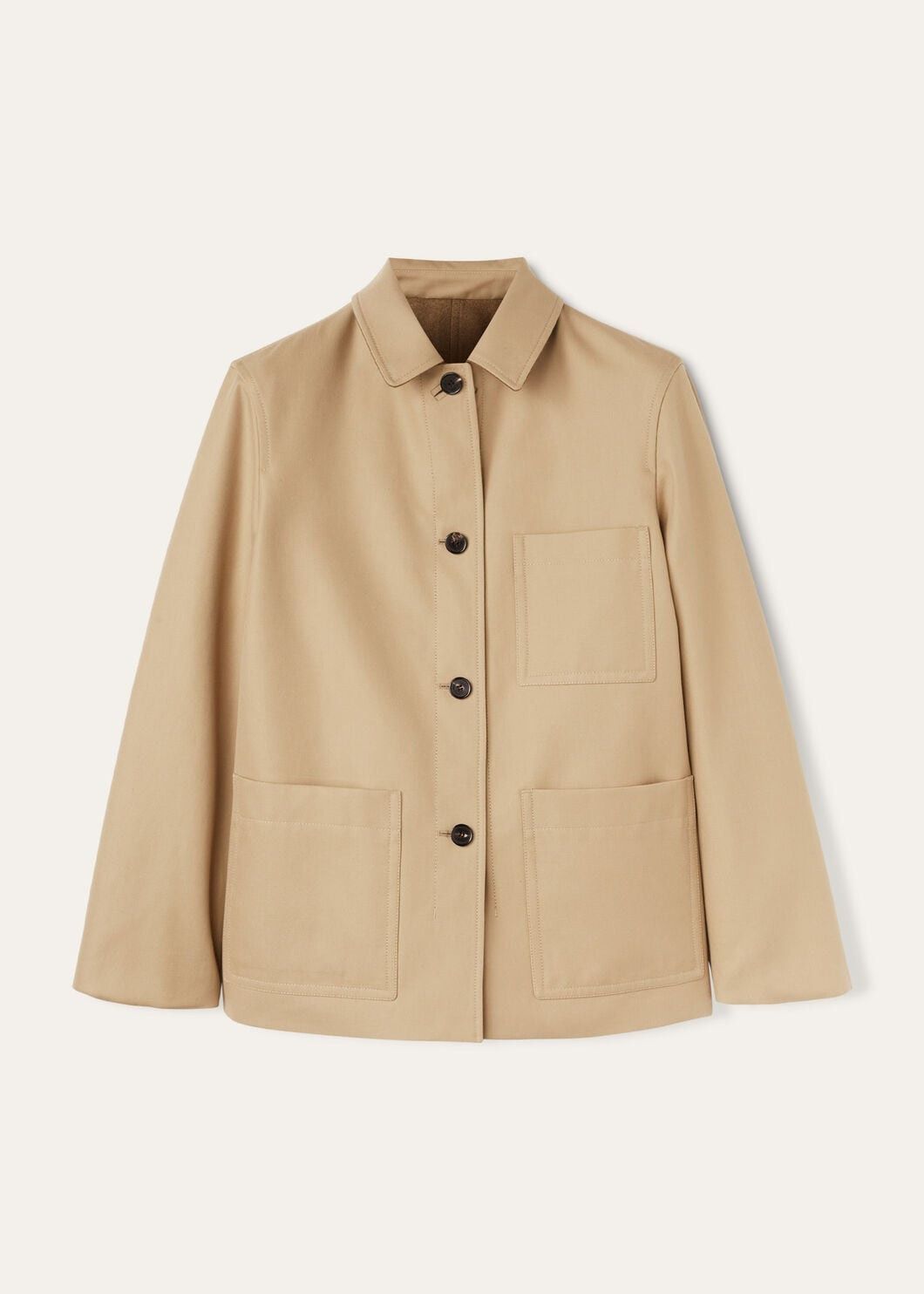 Loro Piana o1w1db10725 FAO3149 Yudaki Caban Coat in Beige Size US S / EU 44-46 / 1 - 1 Thumbnail