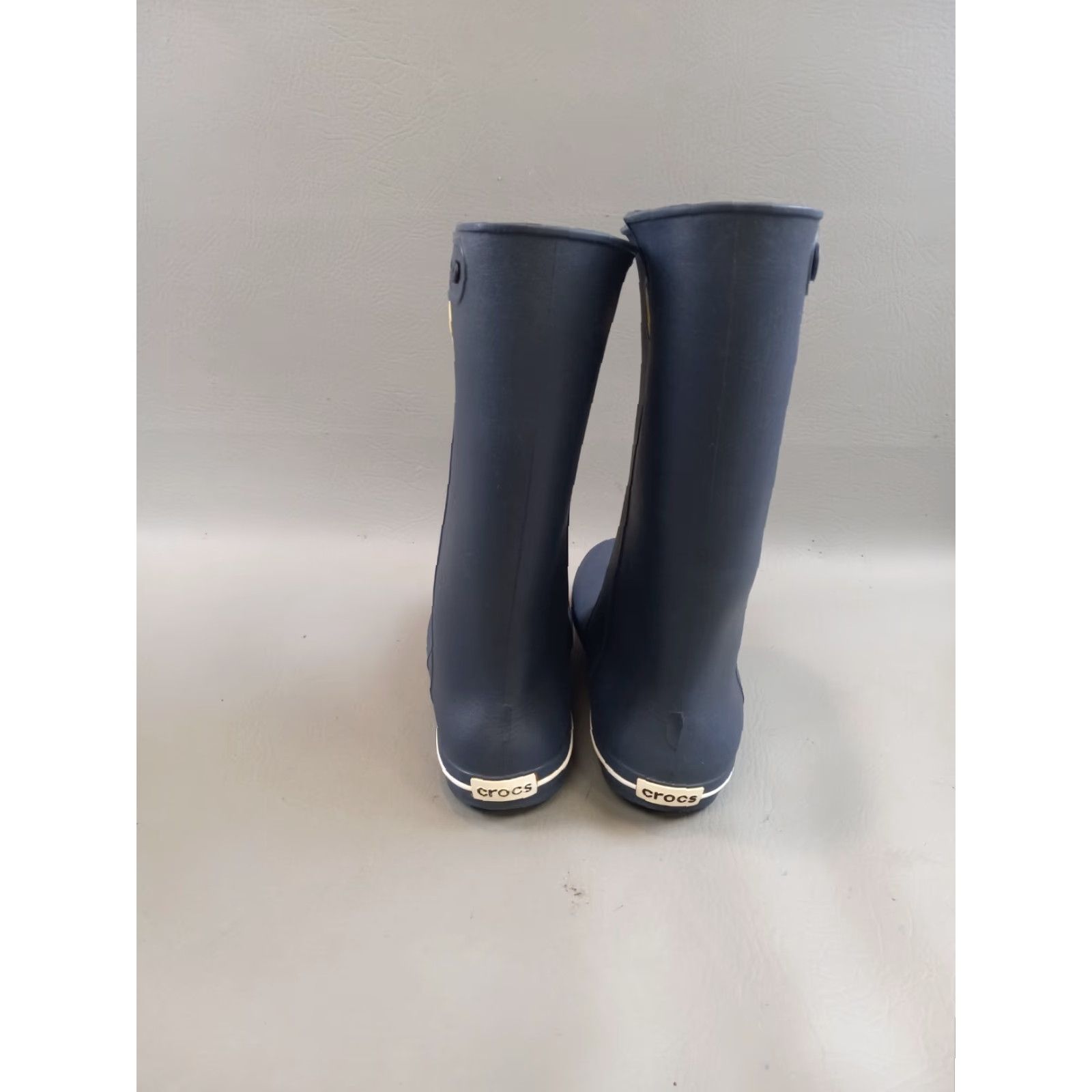 Crocs CROCS Women’s Jaunt Tall Rain Boots 6 US Black Rubber Garden Winter Snow Mud (Mid-Calf, Pull On, Waterproof, Lightweight, Logo) Womens Size US 7 / IT 37 - 4 Thumbnail