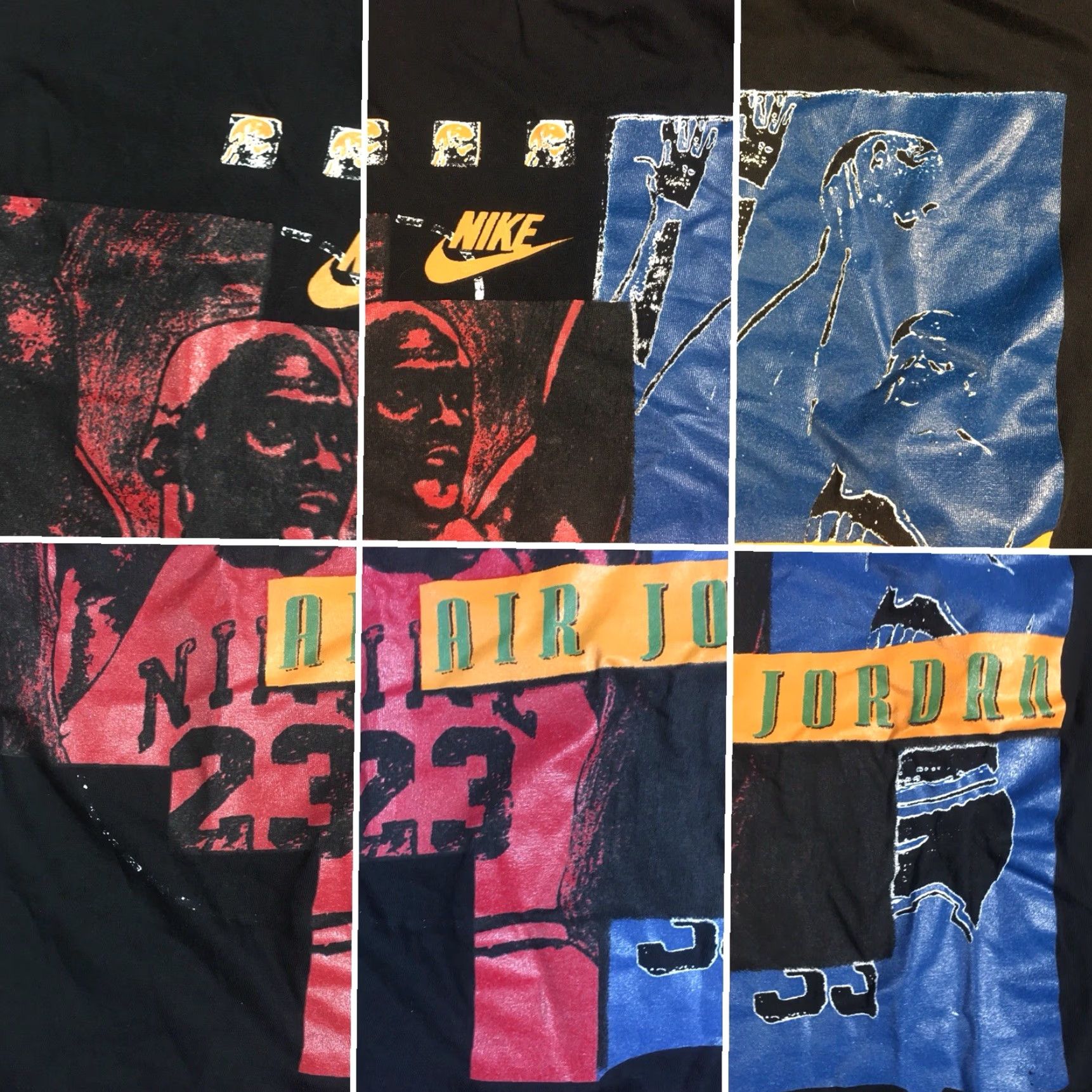 Nike VINTAGE Nike Michael Jordan T-Shirt 90s Graphic Print Crew Neck Short Sleeve Men L Black Canada Tag Size L Mens Size US L / EU 52-54 / 3 - 7 Thumbnail