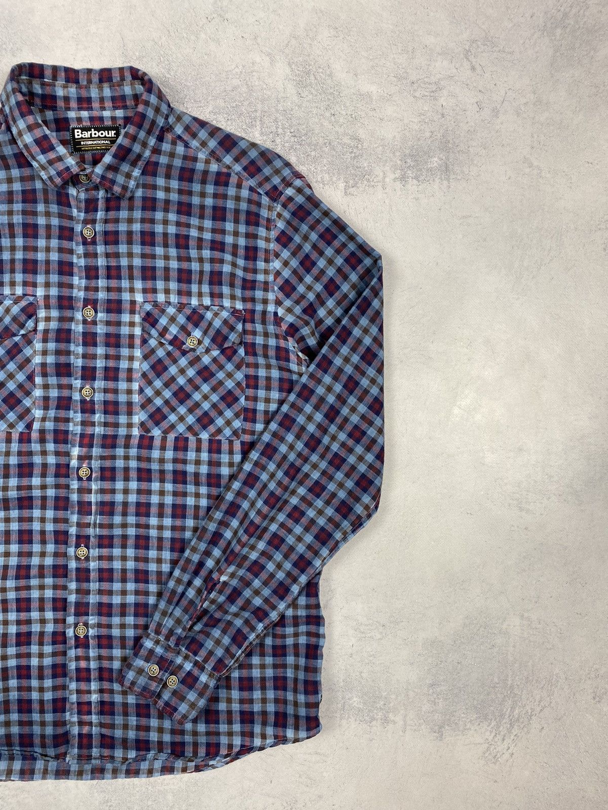 Barbour Barbour International Checkered Button Up Shirt Long Sleeve Size US M / EU 48-50 / 2 - 3 Thumbnail