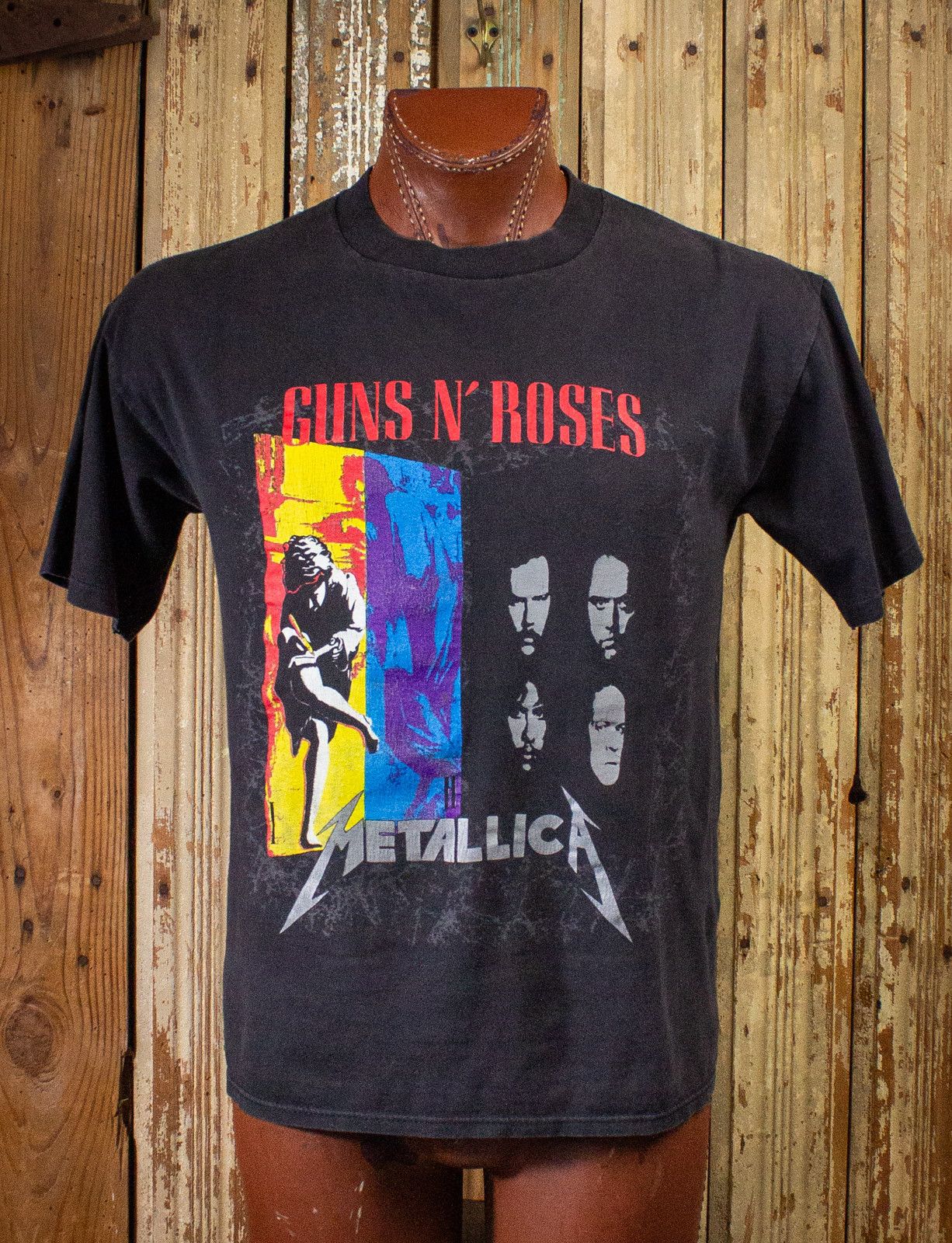 Vintage Guns n Roses Metallica US Tour Concert T Shirt 1992