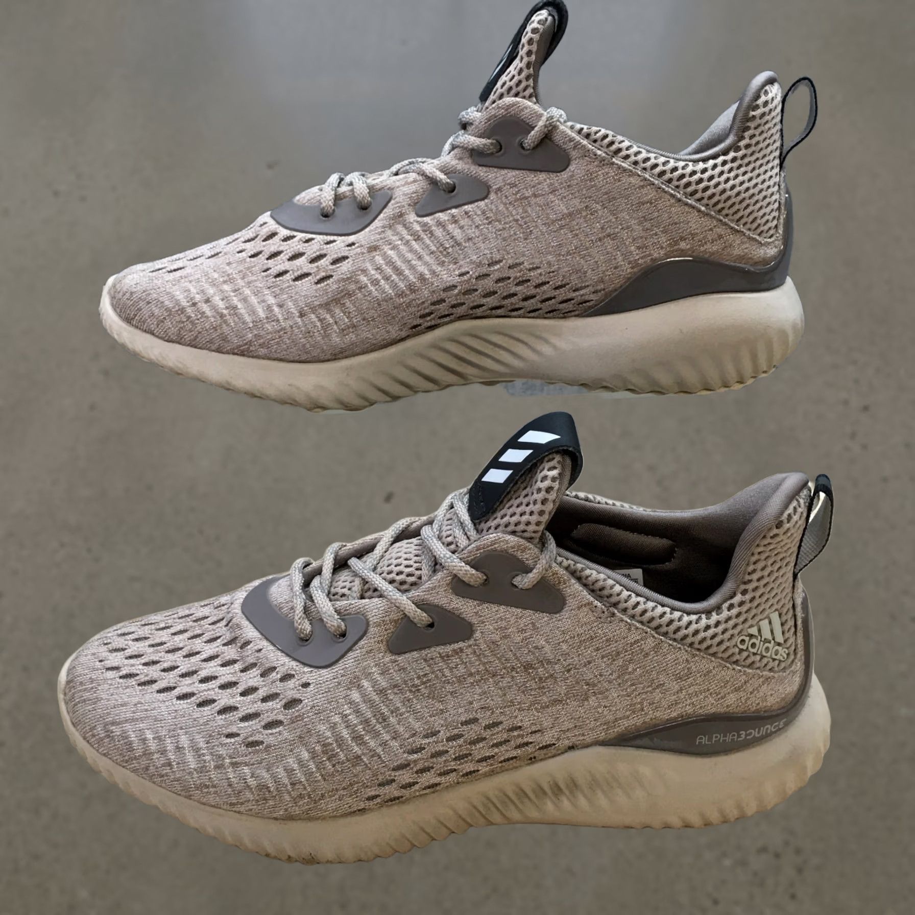 Adidas Adidas Sneaker Womens 6 Brown Alphabounce Athletic Running Lace Up Casual BW0325 Size US 6 / IT 36 - 1 Thumbnail