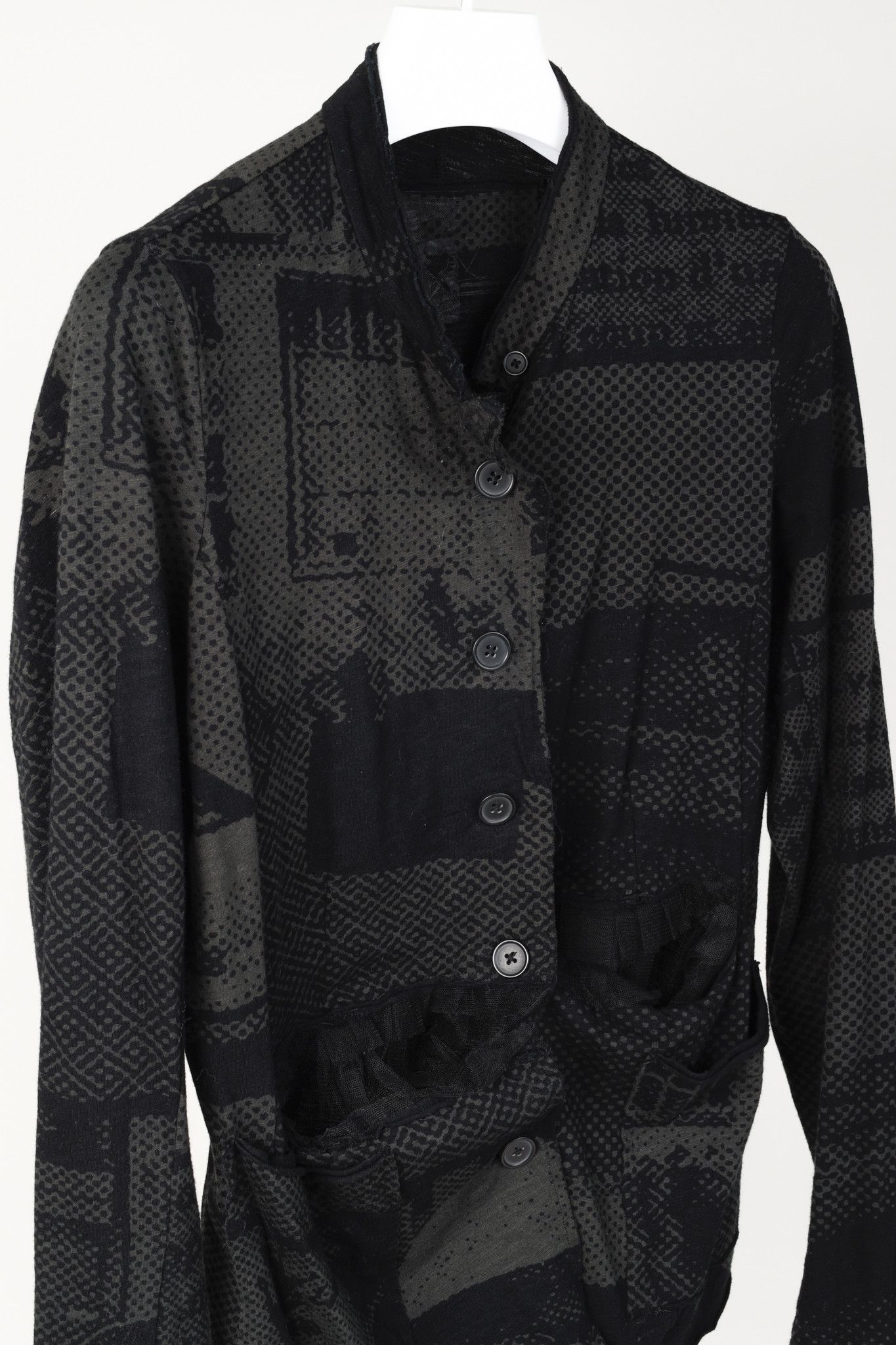 Rundholz Rundholz Black Label Vert Print Halftone Tulle-Ruffle Jacket Size M / US 6-8 / IT 42-44 - 3 Thumbnail