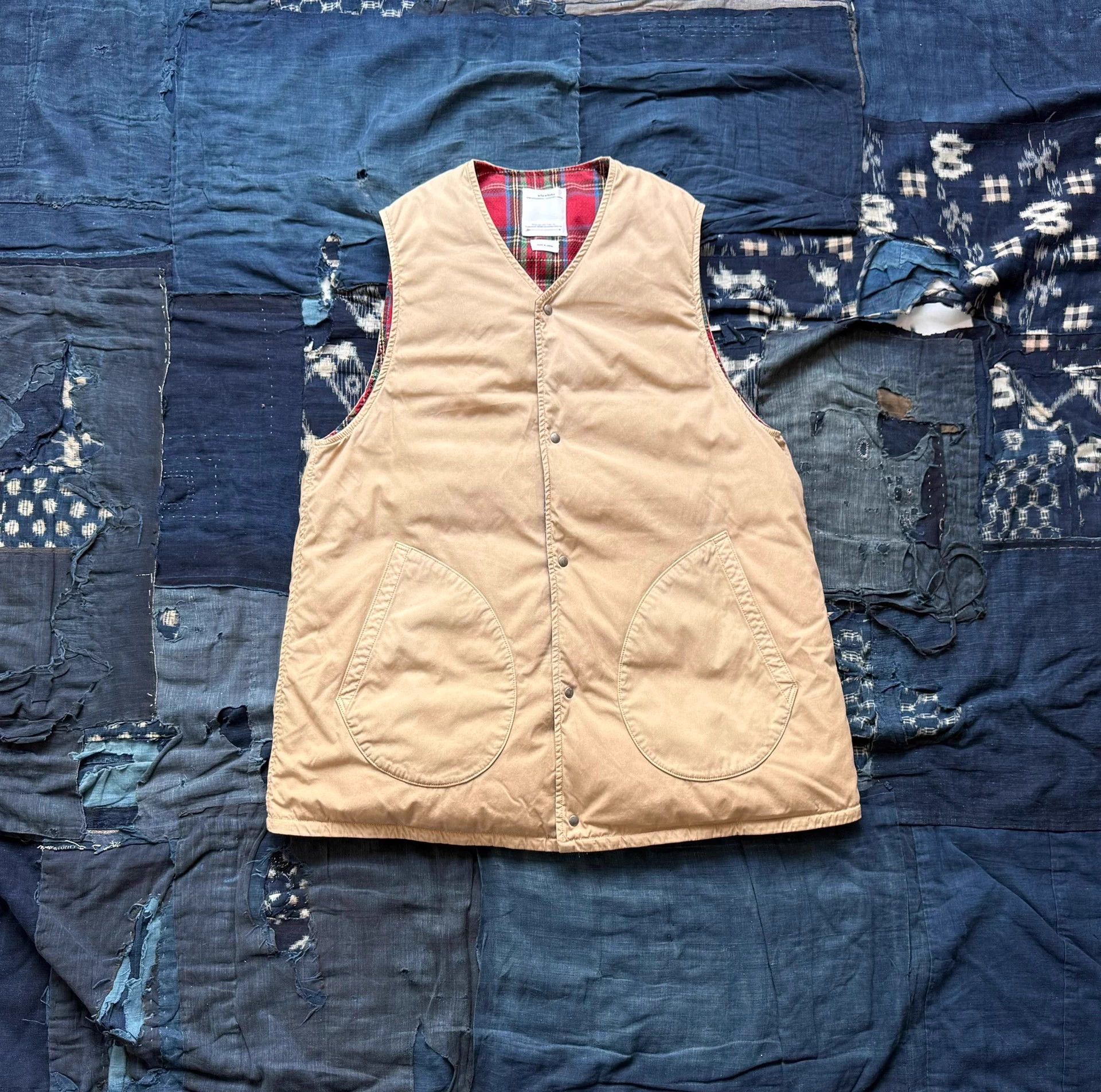 Visvim VISVIM 21SS KORA DOWN VEST Dye Washed Check Beige 2 Size US M / EU 48-50 / 2 - 1 Thumbnail