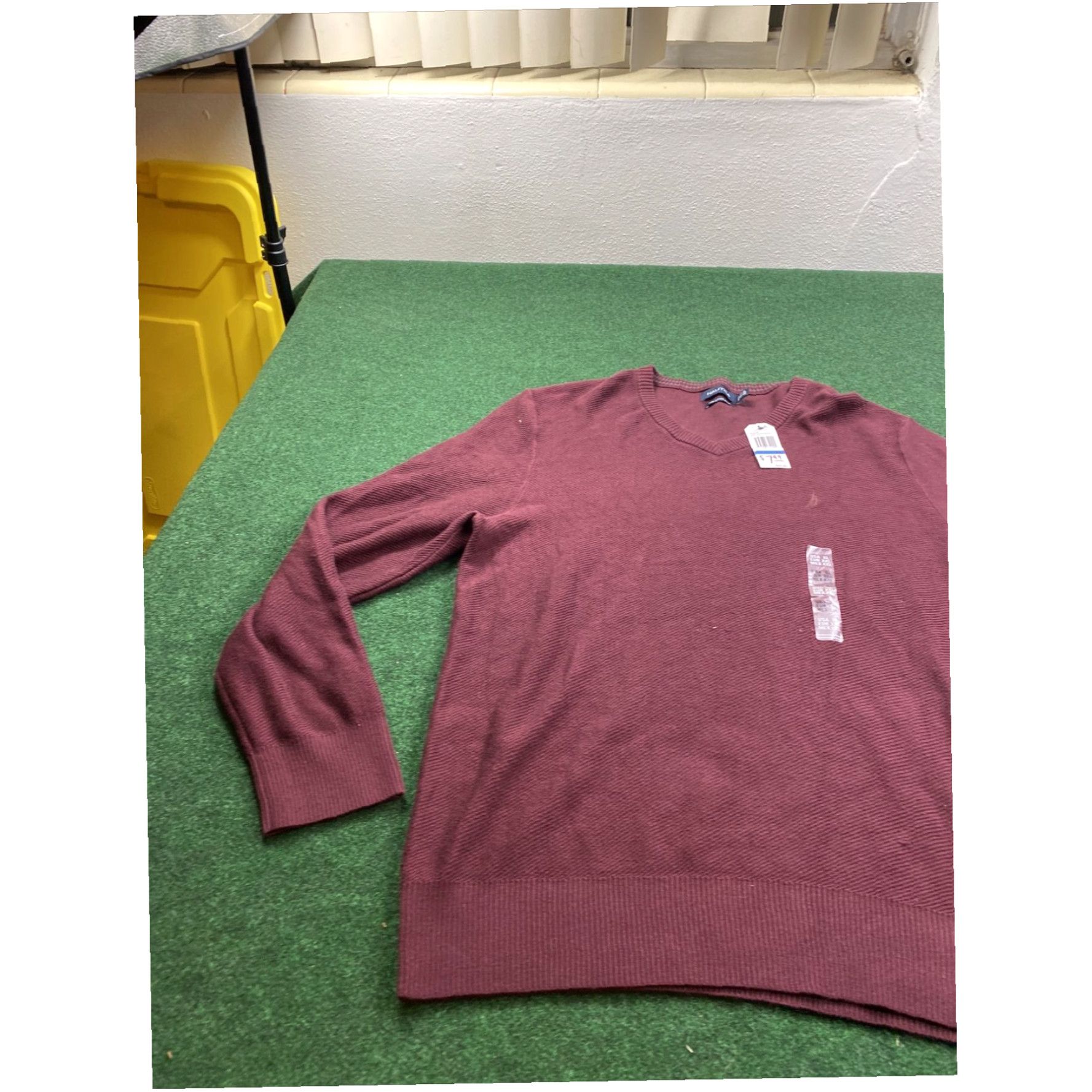 Nautica NAUTICA MENS PIMA COTTON BLEND V-NECK SWEATER XL Maroon NEW WITH TAGS RETAIL $69 Size US XL / EU 56 / 4 - 2 Thumbnail