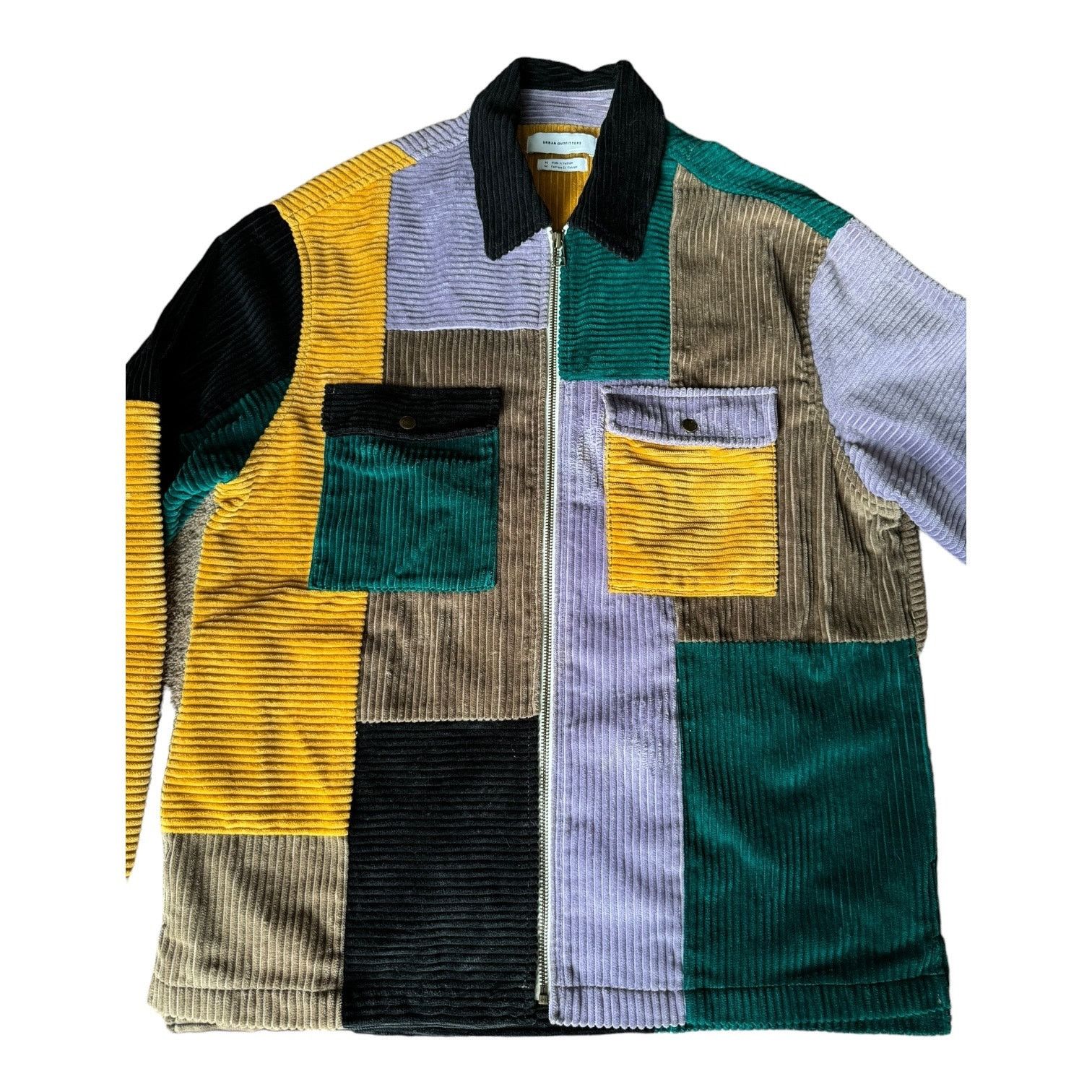 Urban Outfitters Urban outfitters UO Ryder Blocked Corduroy Zip Shirt medium Size US M / EU 48-50 / 2 - 4 Thumbnail