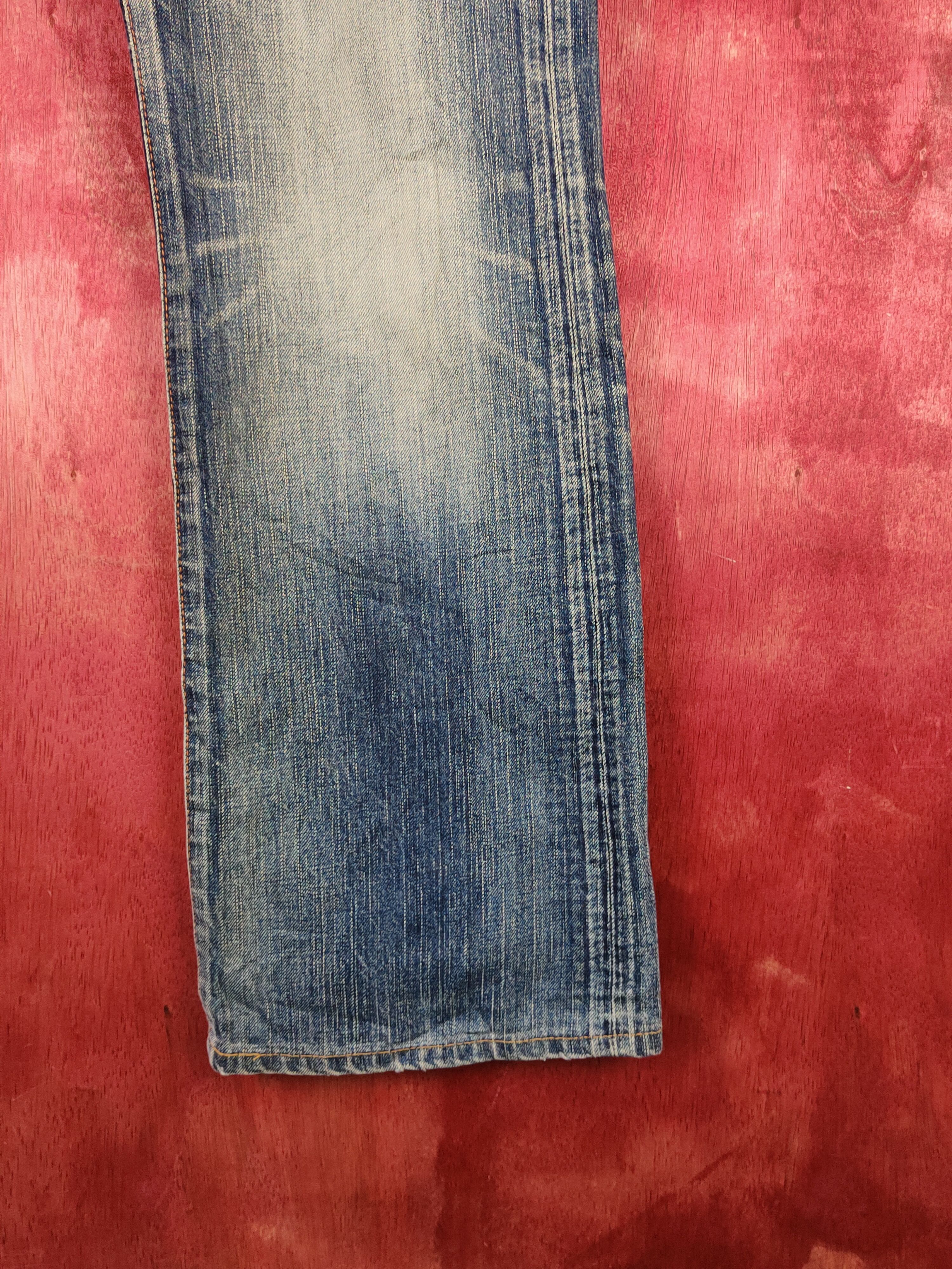 Edwin Edwin Dark Blue Faded Distressed Ripped Jeans #S2241 Size US 30 / EU 46 - 6 Thumbnail