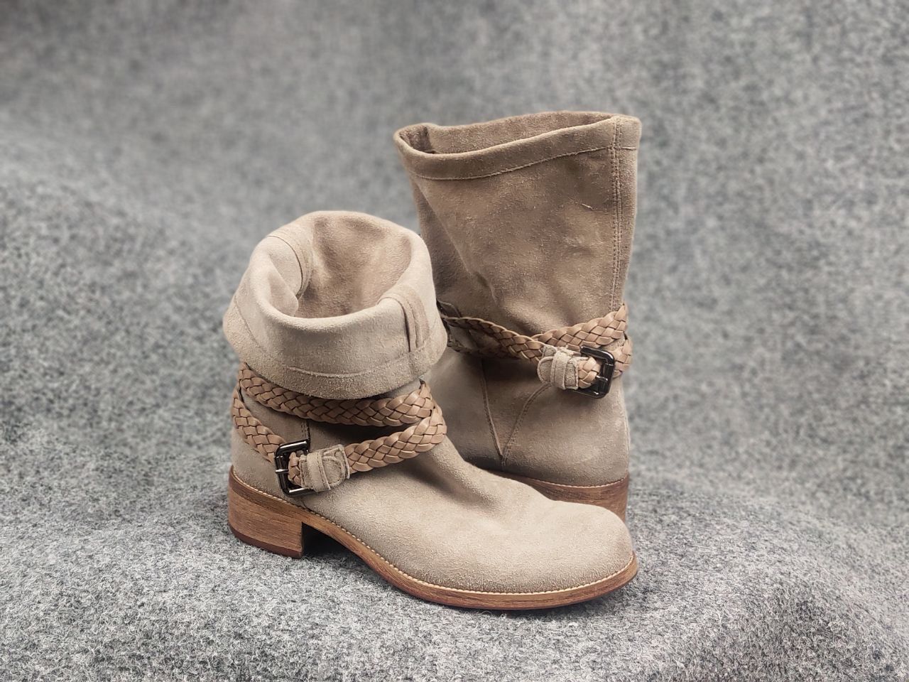 Marina Rinaldi Marina Rinaldi Design suede Leather Ankle Boots Floor Model Size US 8 / IT 38 - 18 Thumbnail