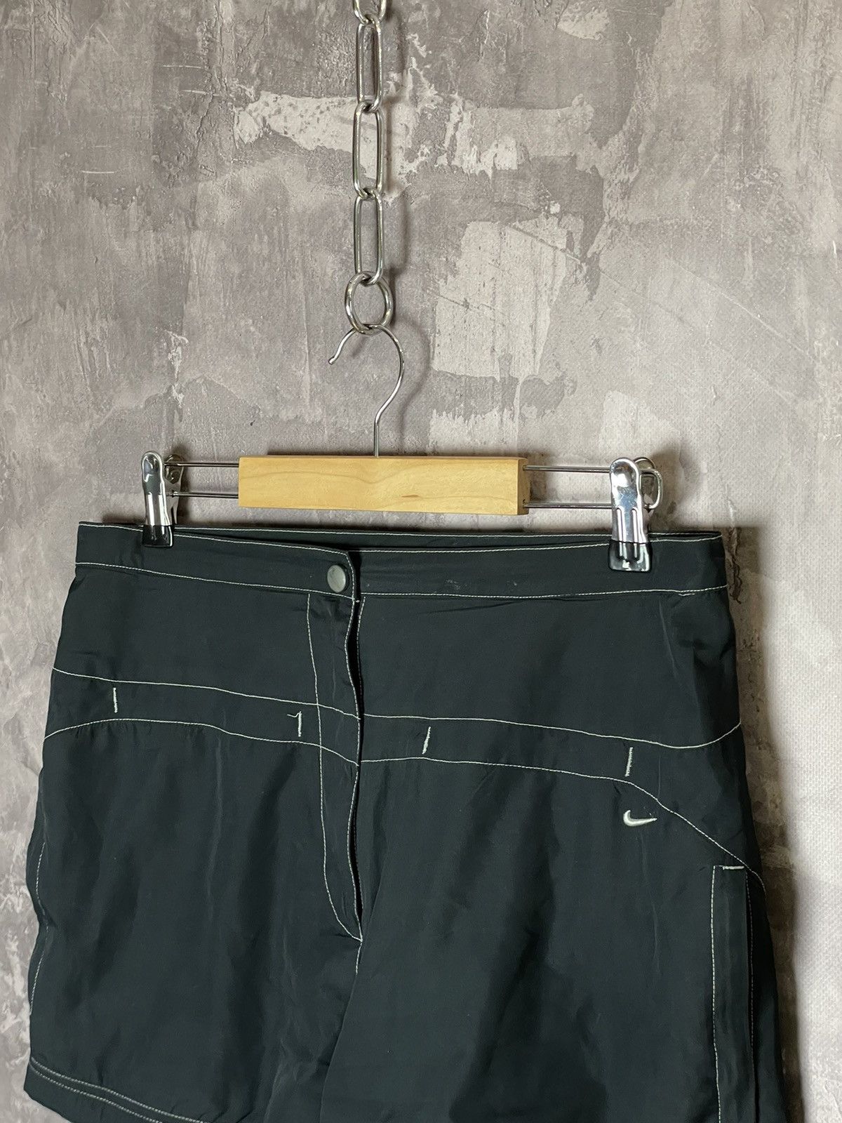 Nike × Vintage Nike Grey Vintage Workout Running Shorts Women Size 36" / US 14 / IT 50 - 5 Thumbnail