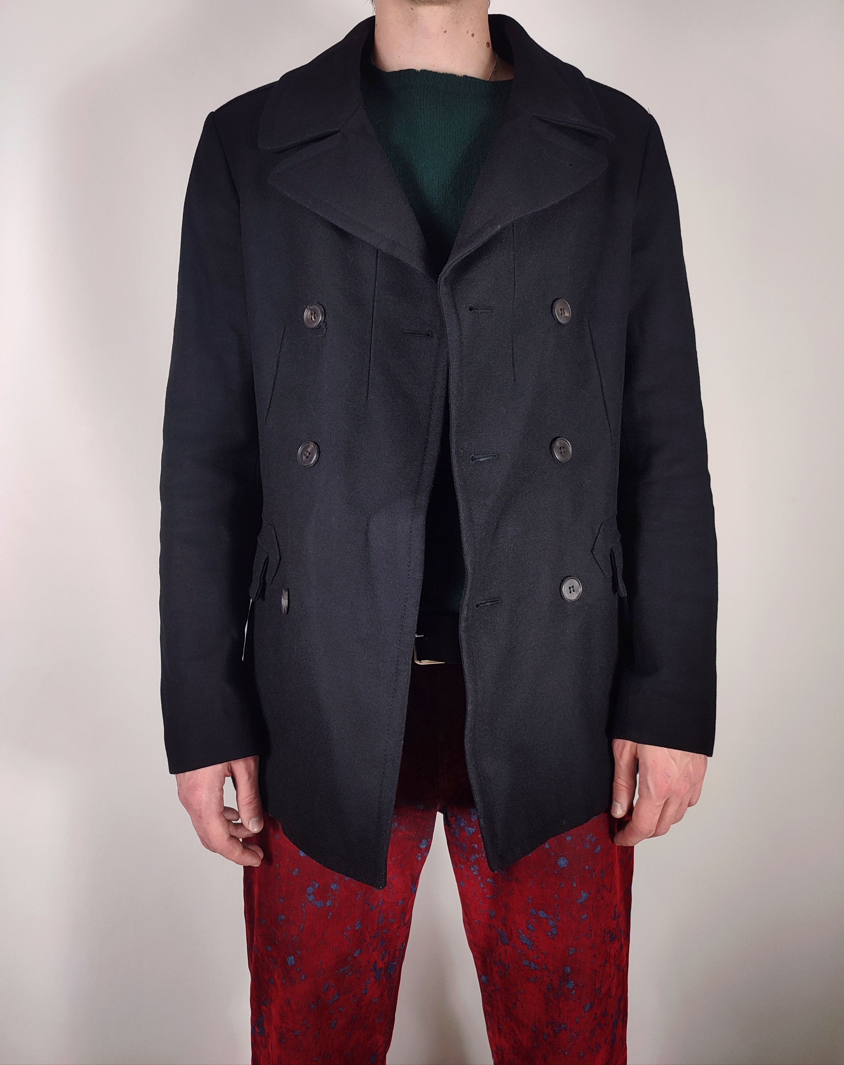 Allsaints Allsaints Wool Rhode Coat Double breasted jacket Size US L / EU 52-54 / 3 - 3 Thumbnail