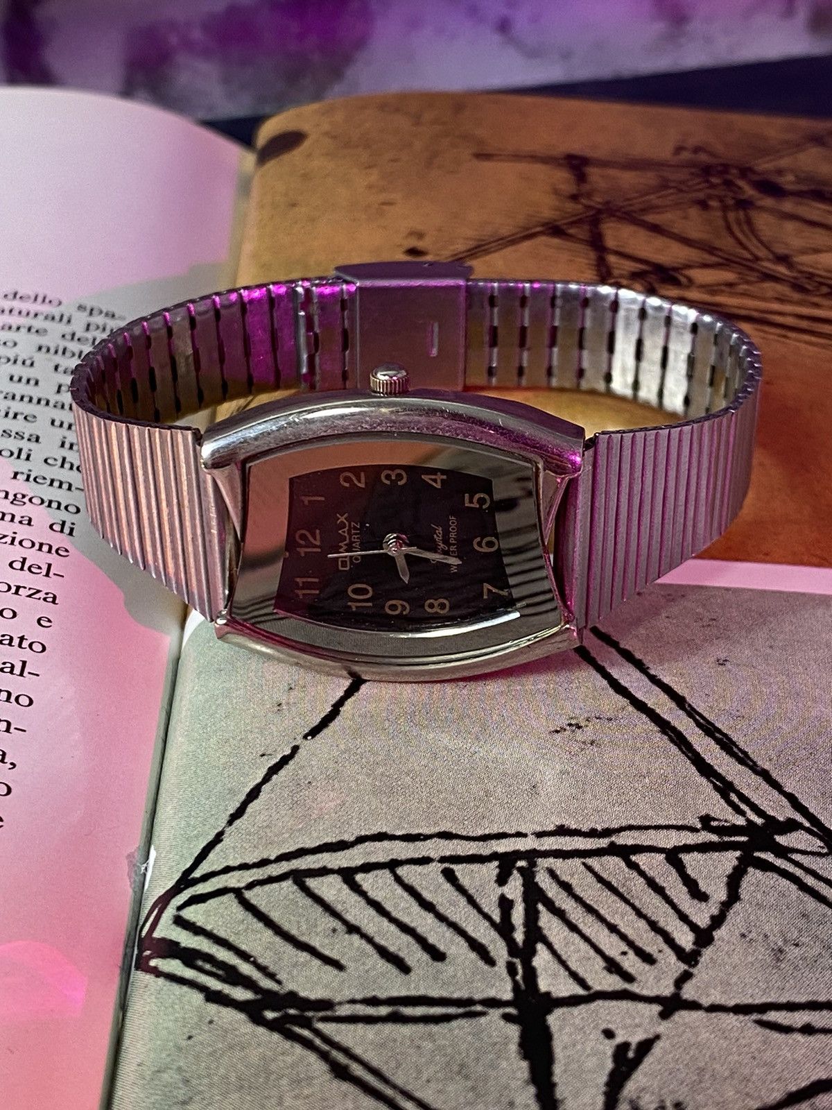 Japanese Brand × Jewelry × Vintage Unique Omax Watch Silver Black Size ONE SIZE - 9 Thumbnail