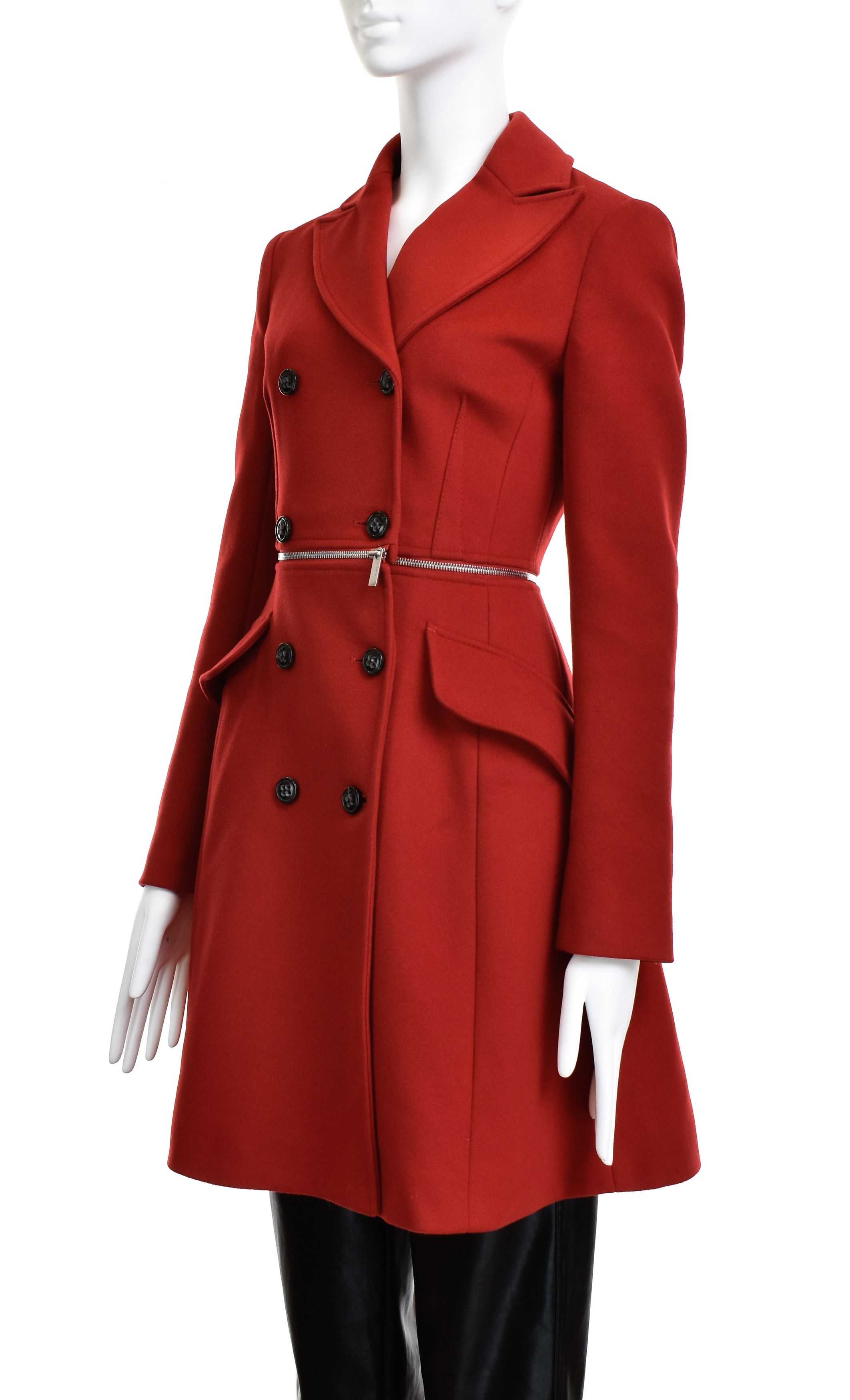 KAREN MILLEN Zip Transform in Coat Jacket Wool Cashmere