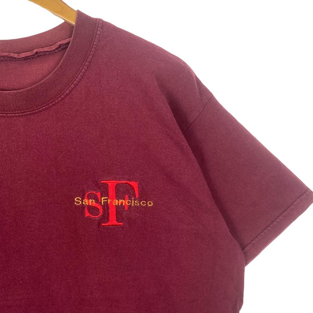 Vintage Vintage SAN FRANCISCO USA Embroidered Logo Tee Size L / US 10 / IT 46 - 3 Thumbnail