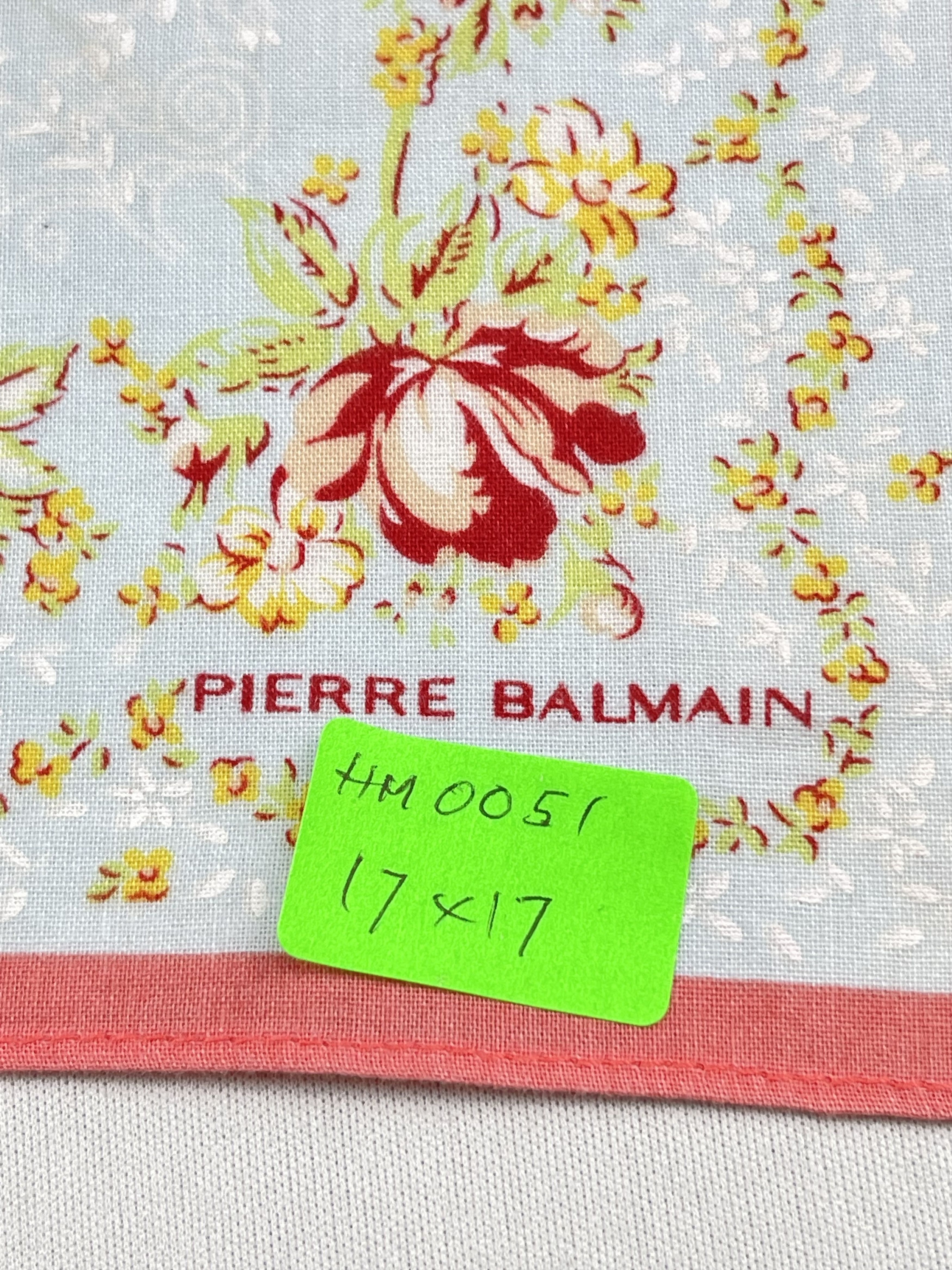 Pierre Balmain Vtg Pierre Balmain Handkerchief Pocket Square Bandana HM0051 Size ONE SIZE - 7 Thumbnail