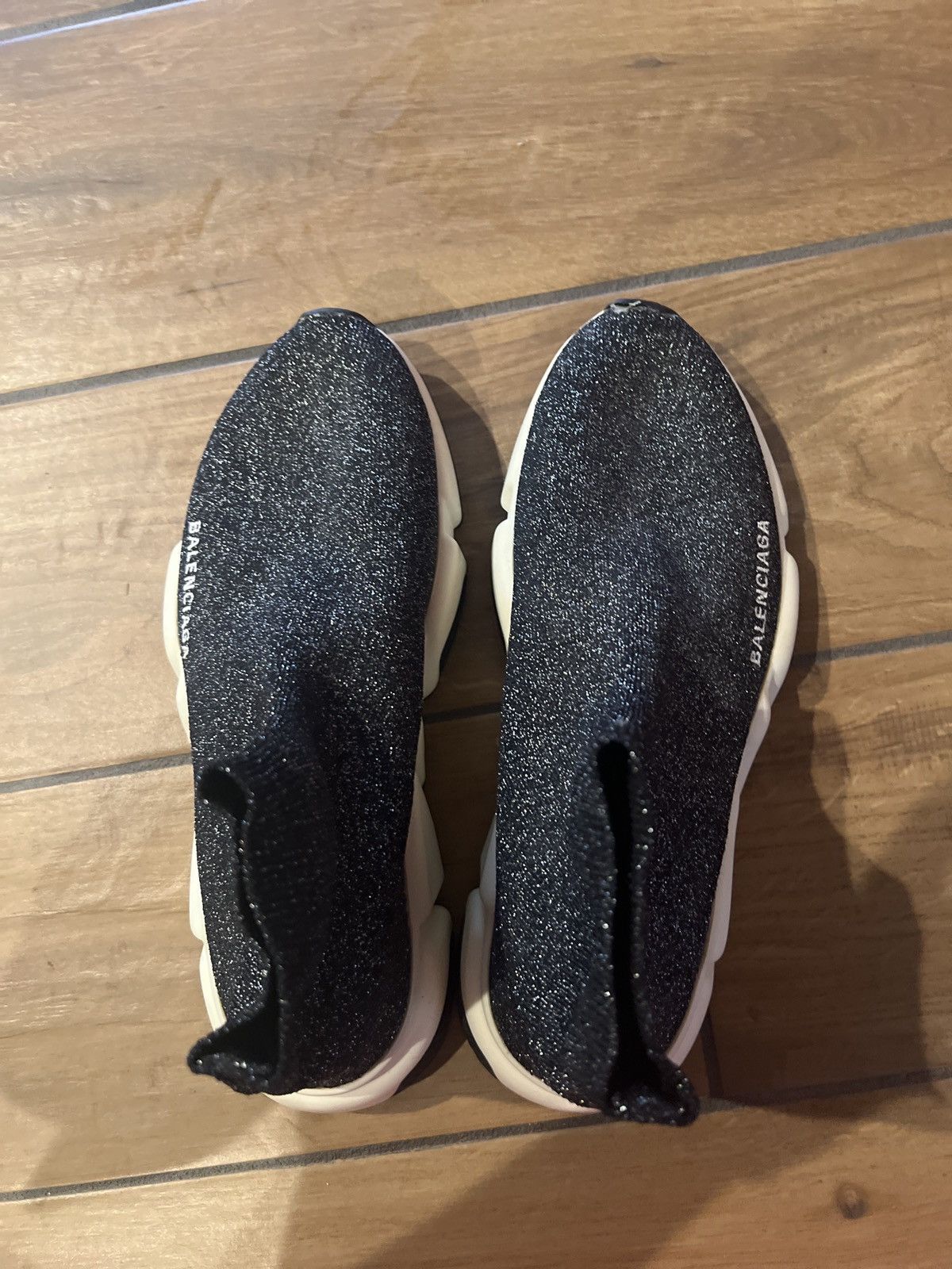 Balenciaga Black Glitter Balenciaga Sock Shoes Size US 9 / IT 39 - 5 Thumbnail