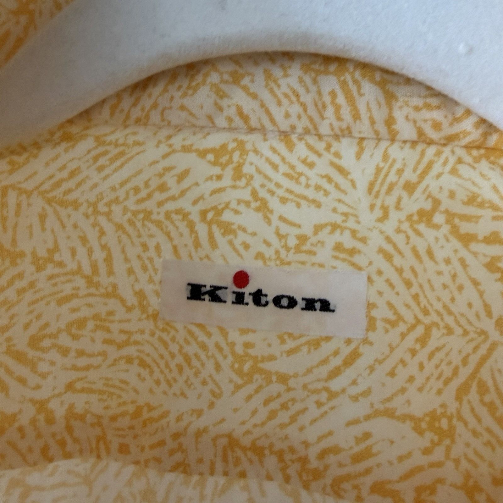 Kiton NWT Kiton Shirt Men’s Yellow Leaf Print Sz M 100% Authentic Size US M / EU 48-50 / 2 - 3 Thumbnail