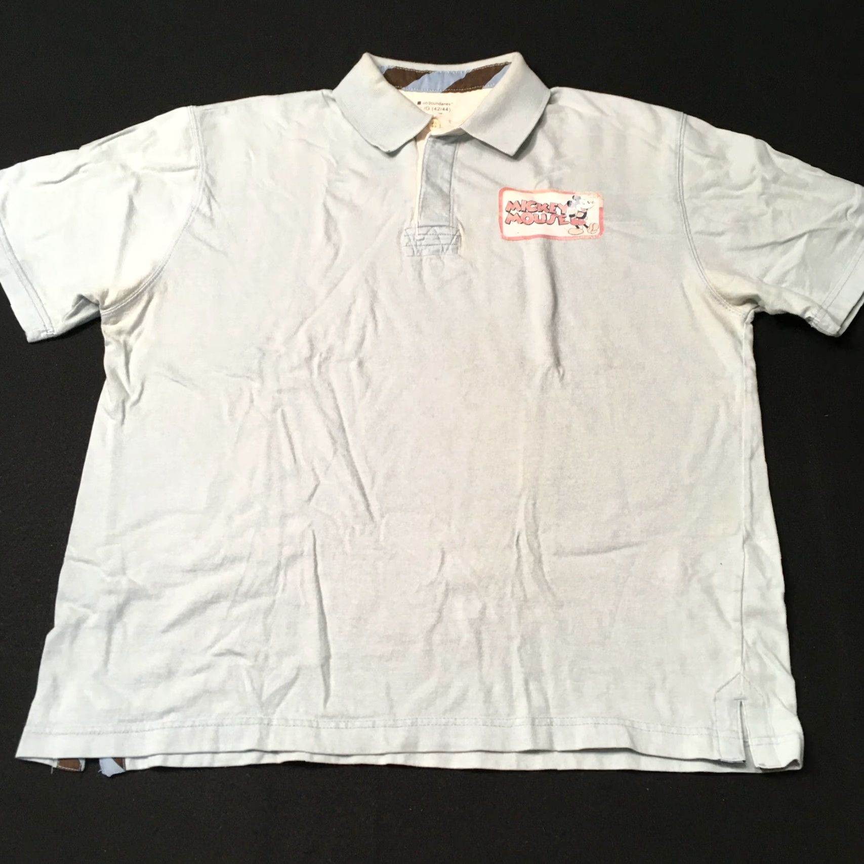 Vintage VINTAGE No Boundaries Polo Mens Large Short Sleeve MICKEY MOUSE Size US L / EU 52-54 / 3 - 3 Thumbnail