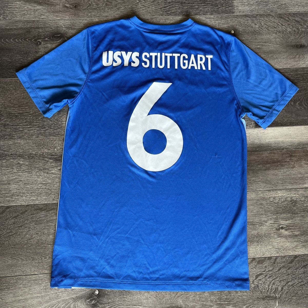 Nike × Vintage Nike Stuttgart Football Club FC USYS Soccer Jersey 2017 Blue Size US M / EU 48-50 / 2 - 2 Thumbnail