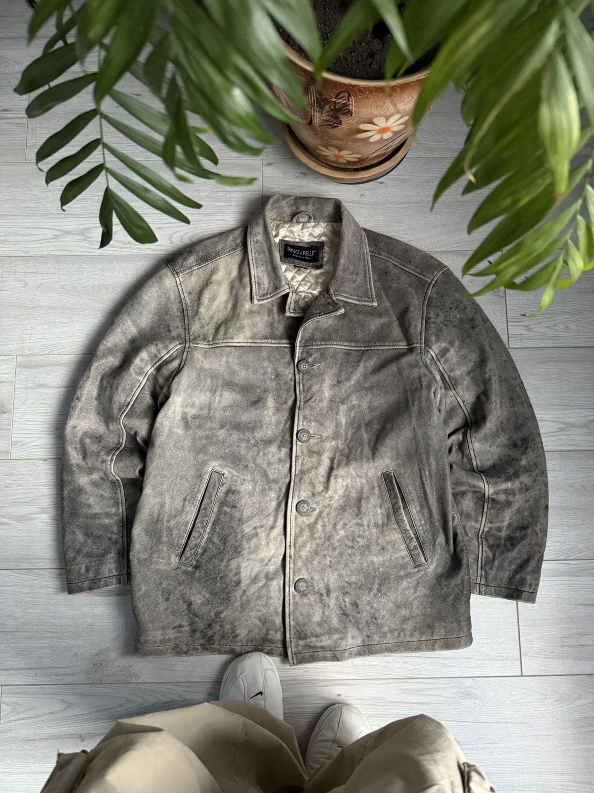 Genuine Leather × Vintage Vintage real Leather Jacket Rino & Pelle Italy Size US L / EU 52-54 / 3 - 1 Thumbnail
