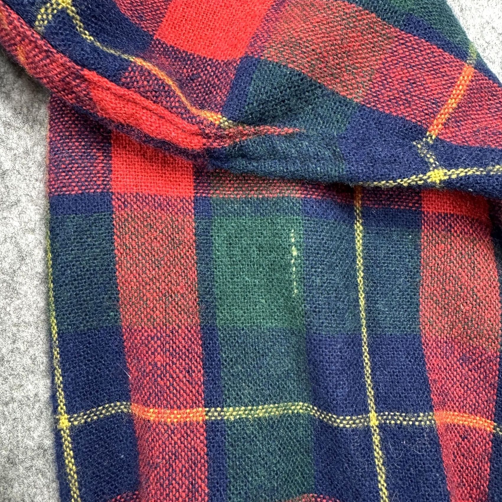 Sears VINTAGE Sears Roebuck Shirt Mens Large Plaid Wool Blend Flannel Red Green 80s Size US L / EU 52-54 / 3 - 7 Thumbnail