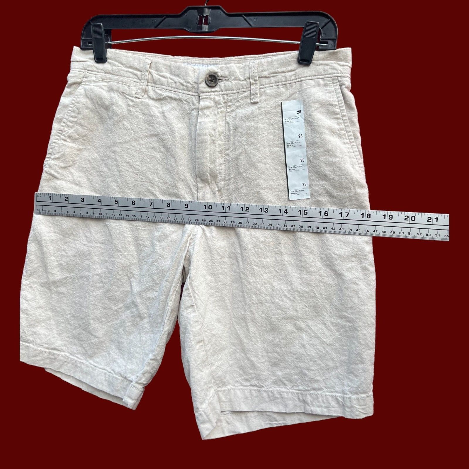 Other GoodFellow - Men's Flat Frint Short - 9" Inseam - Beige - 28 Size US 28 / EU 44 - 4 Thumbnail