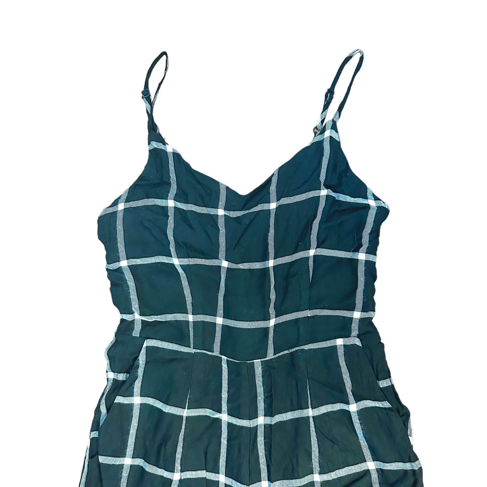 Other Allison Joy Cece Windowpane Jumpsuit Size 26" / US 2 / IT 38 - 5 Thumbnail