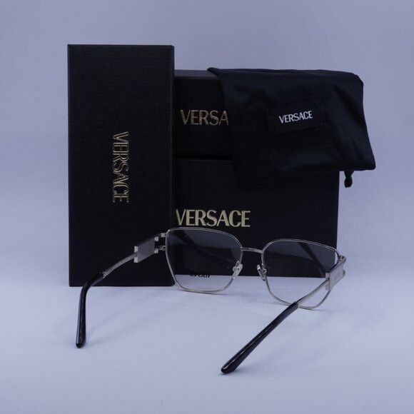 Versace Versace VE1301 1000 Eyeglasses Silver 57mm Cat Eye Frame Size ONE SIZE - 10 Thumbnail
