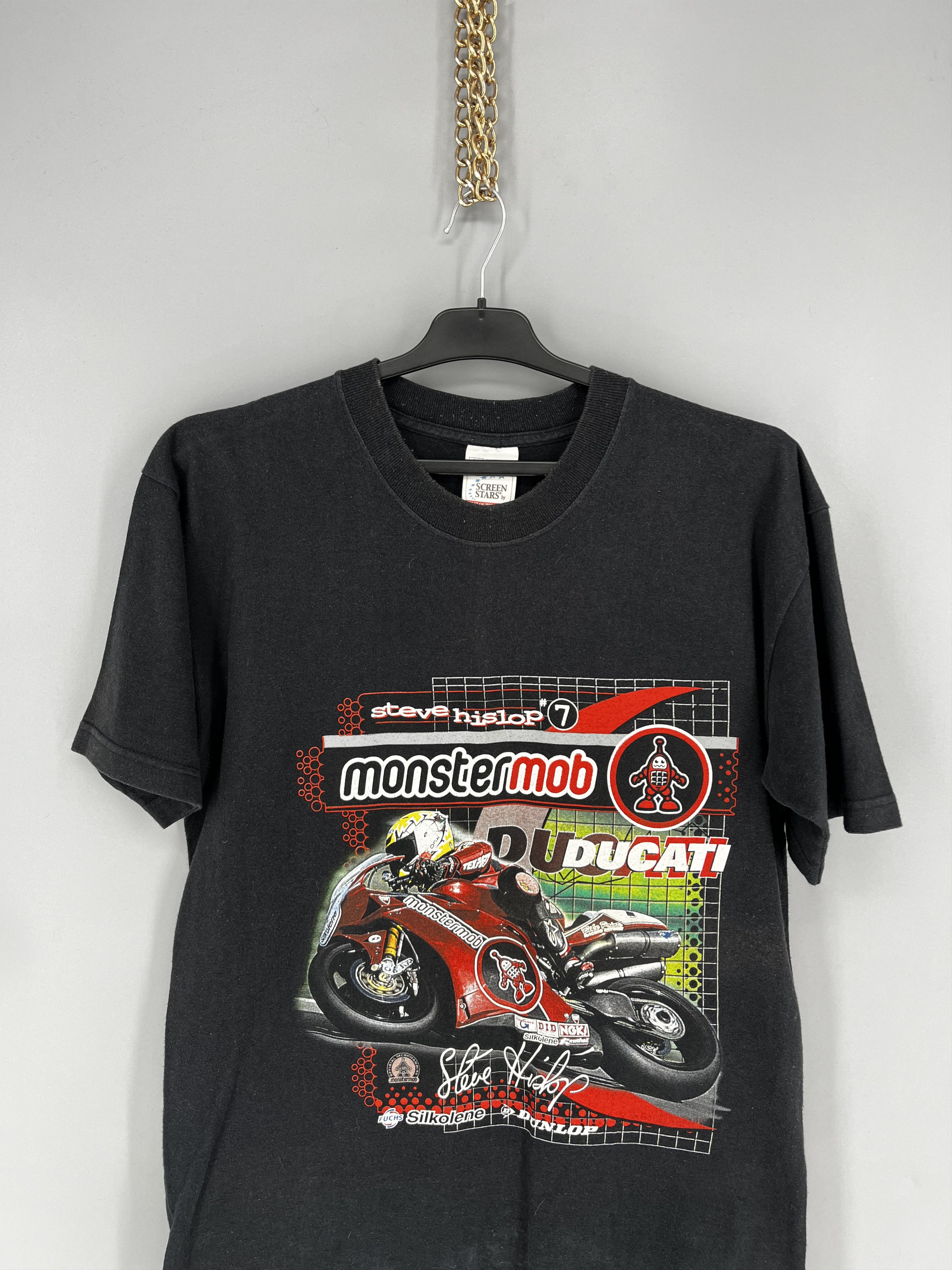 Ducati Vintage Ducati Steve Hislop Monster Mob UK Superbike RacingM Size US M / EU 48-50 / 2 - 6 Thumbnail