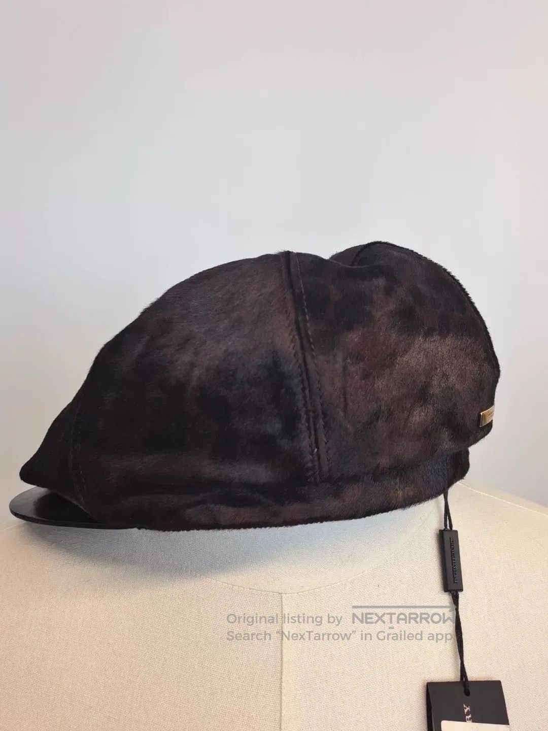 Burberry Burberry Men's Leather Beret Hat M. Size ONE SIZE - 4 Thumbnail