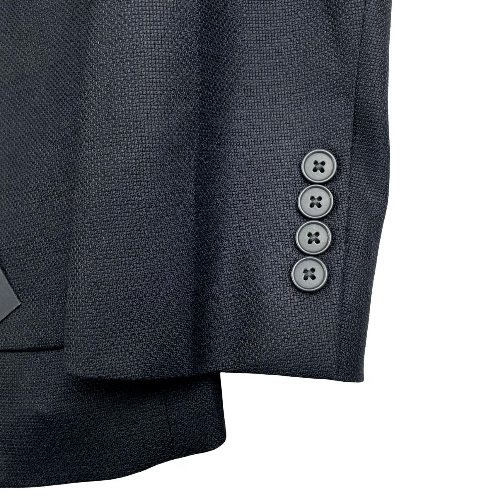 Bonobos VINTAGE? No. Bonobos Blazer Men 40R Slim Wool Black Two-Button Notch Lapel 40R Regular Jacket Coat Business Men’s Two Button Blazer Dam? Size 40R - 4 Thumbnail