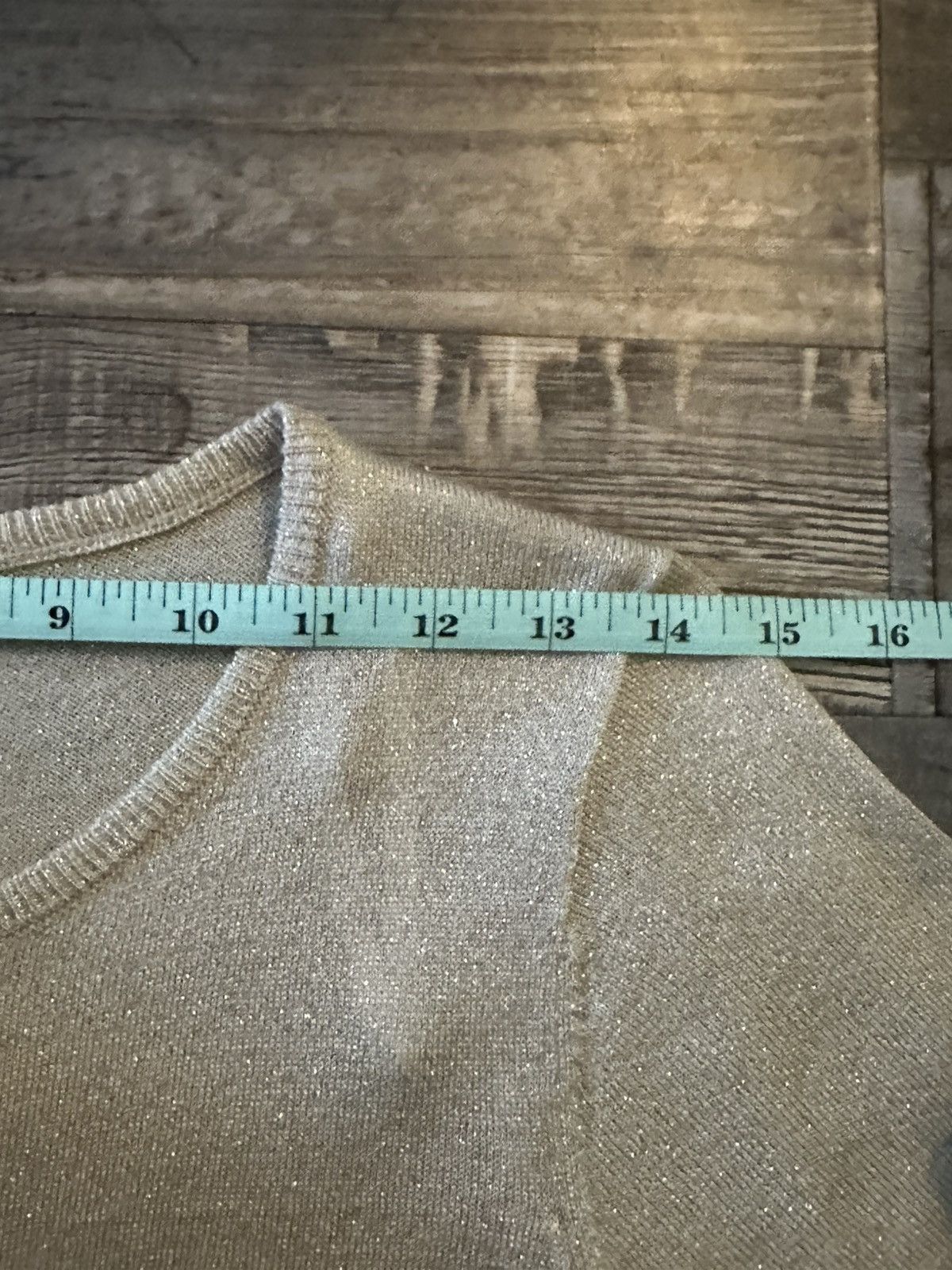 Calvin Klein NWT Calvin Klein Gold and Beige Metallic M Cardigan Size M / US 6-8 / IT 42-44 - 6 Thumbnail