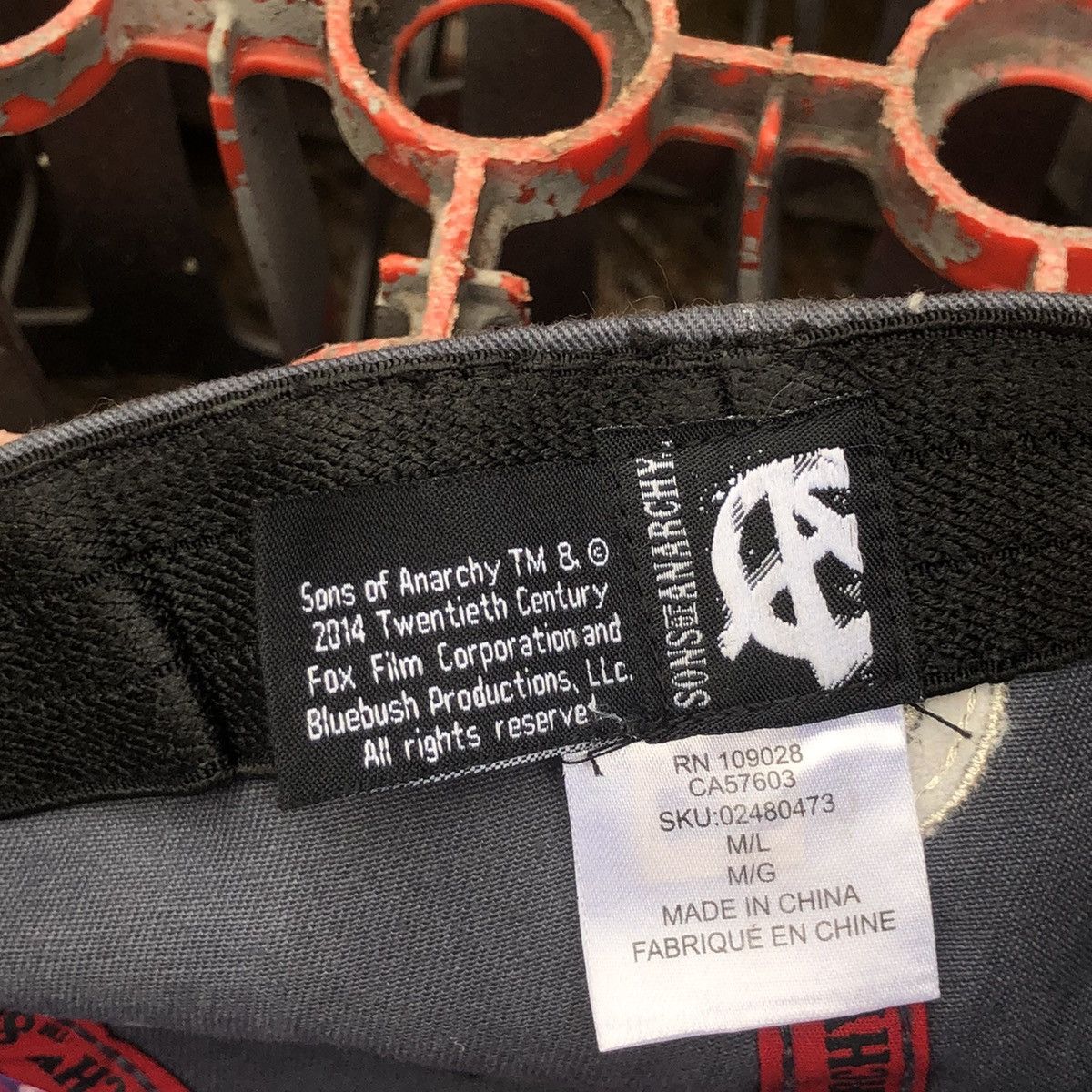 Vintage 🔥RARE🔥 Vintage Son Of Anarchy Big Logo Embroidery Hat Size ONE SIZE - 10 Thumbnail