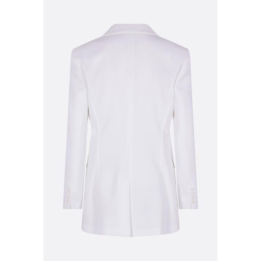 Max Mara MAX MARA Pagella White Crepe Double-Breasted Jacket New & Au Size M / US 6-8 / IT 42-44 - 2 Thumbnail