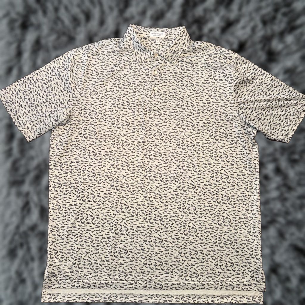 Peter Millar Peter Millar Crown Sport Byrd Performance Polo Men’s XL Airplanes All Over Print Shirt Polo Size US XL / EU 56 / 4 - 1 Thumbnail