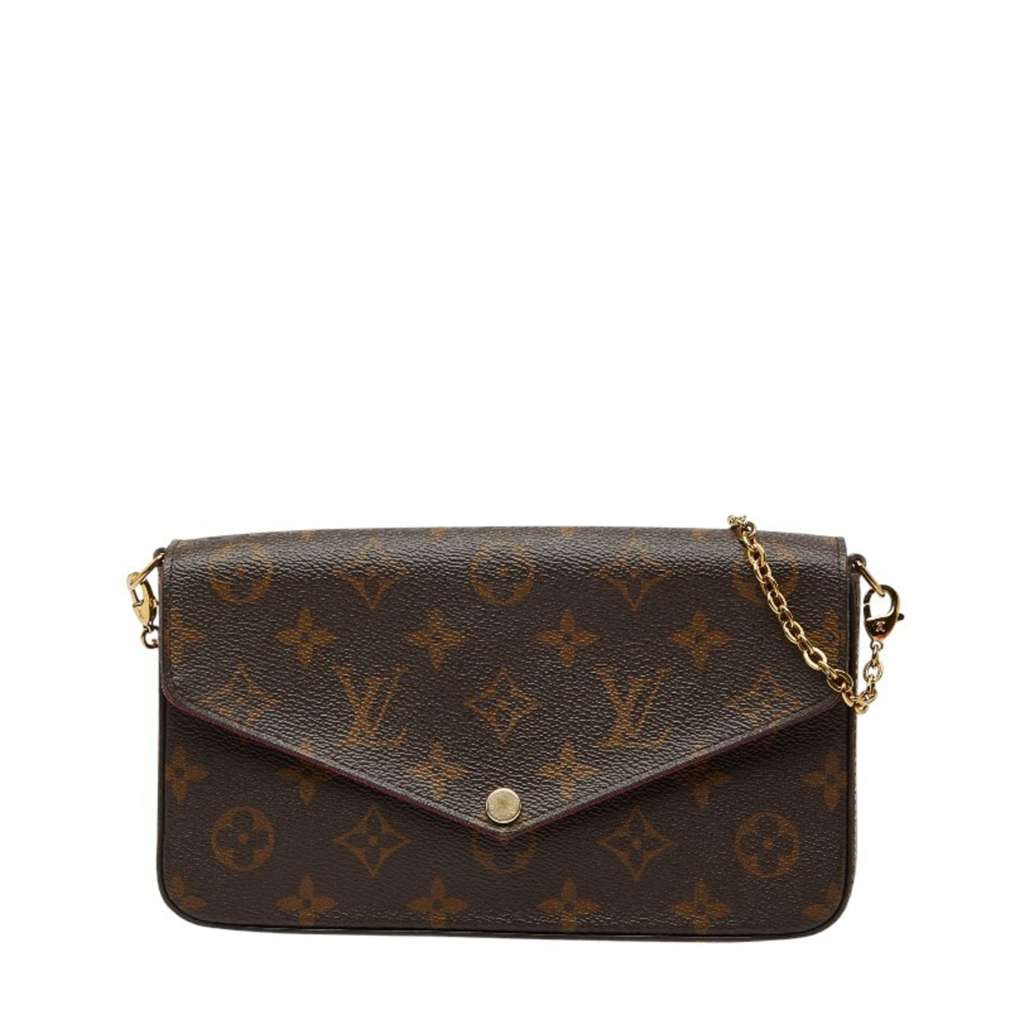 Louis Vuitton Monogram Pochette Felicie Crossbody Chain Shoulder