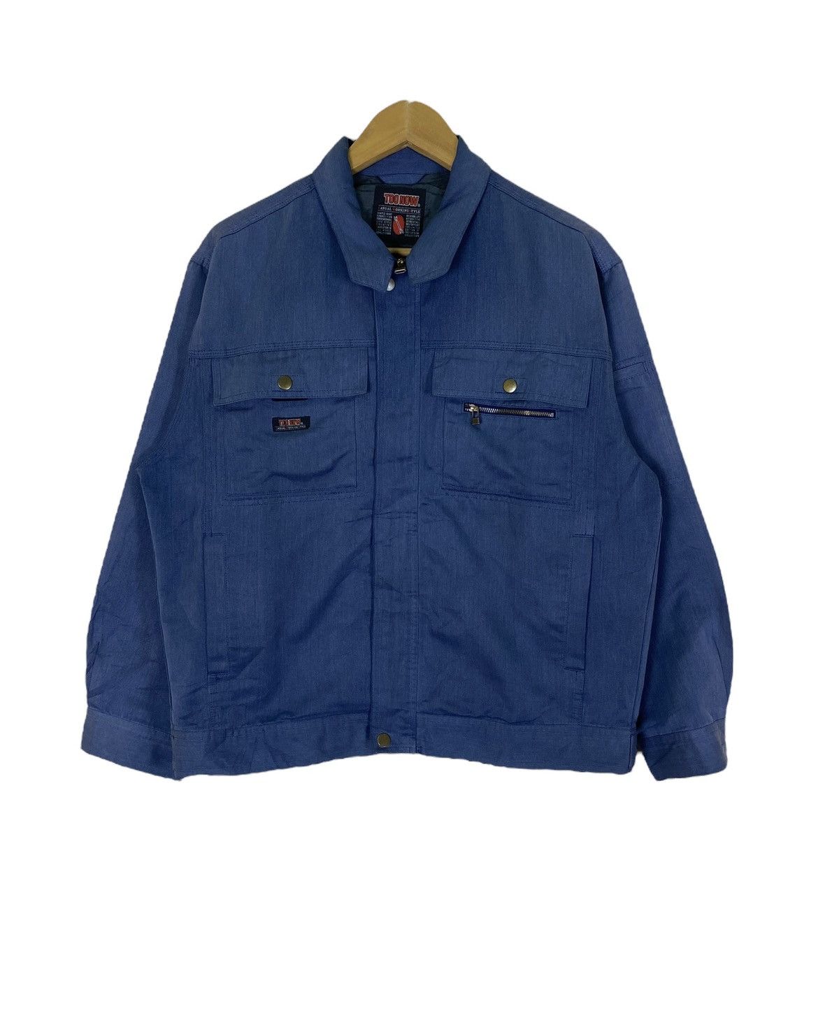 Japanese Brand Japanese Brand Too Now Zip Up Workwear Jacket Size US L / EU 52-54 / 3 - 2 Thumbnail