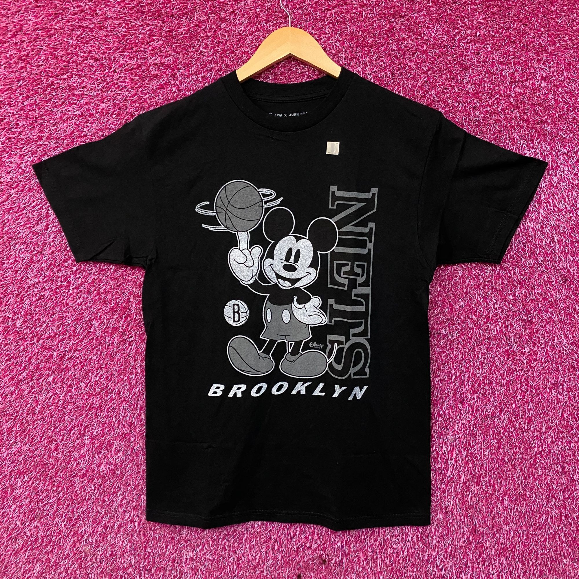 Junk Food Brooklyn Nets Disney Vintage Mickey Baller T-Shirt
