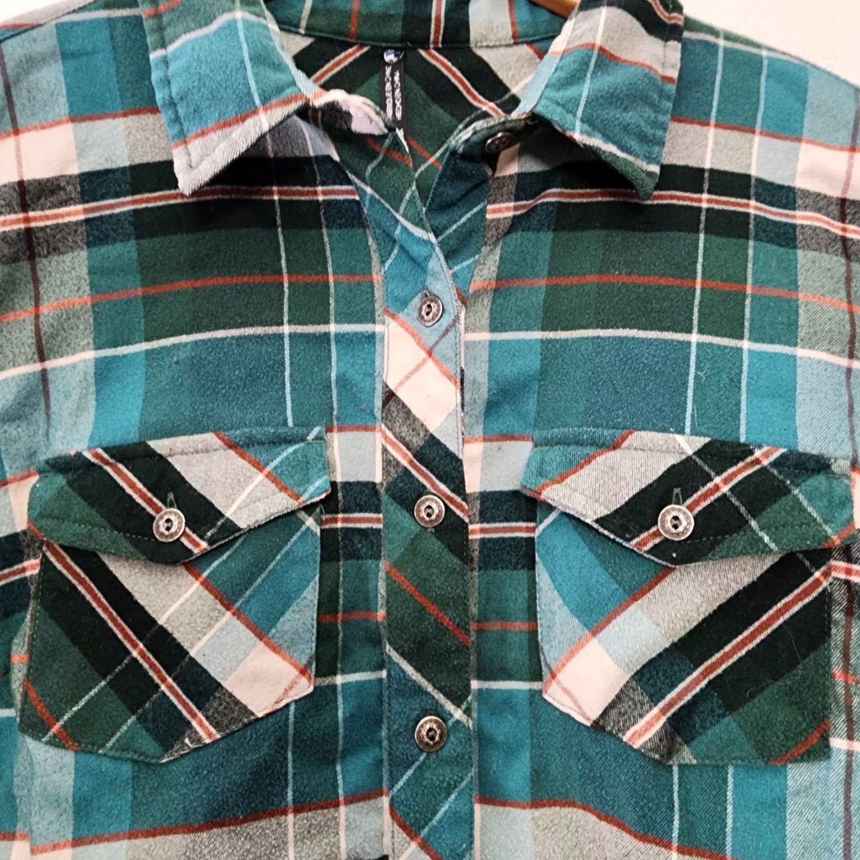 Vintage Kuhl Shirt Womens Small Blue Green Greta Plaid Outdoor Hiking Polyester Flannel Button-Up Size S / US 4 / IT 40 - 5 Thumbnail