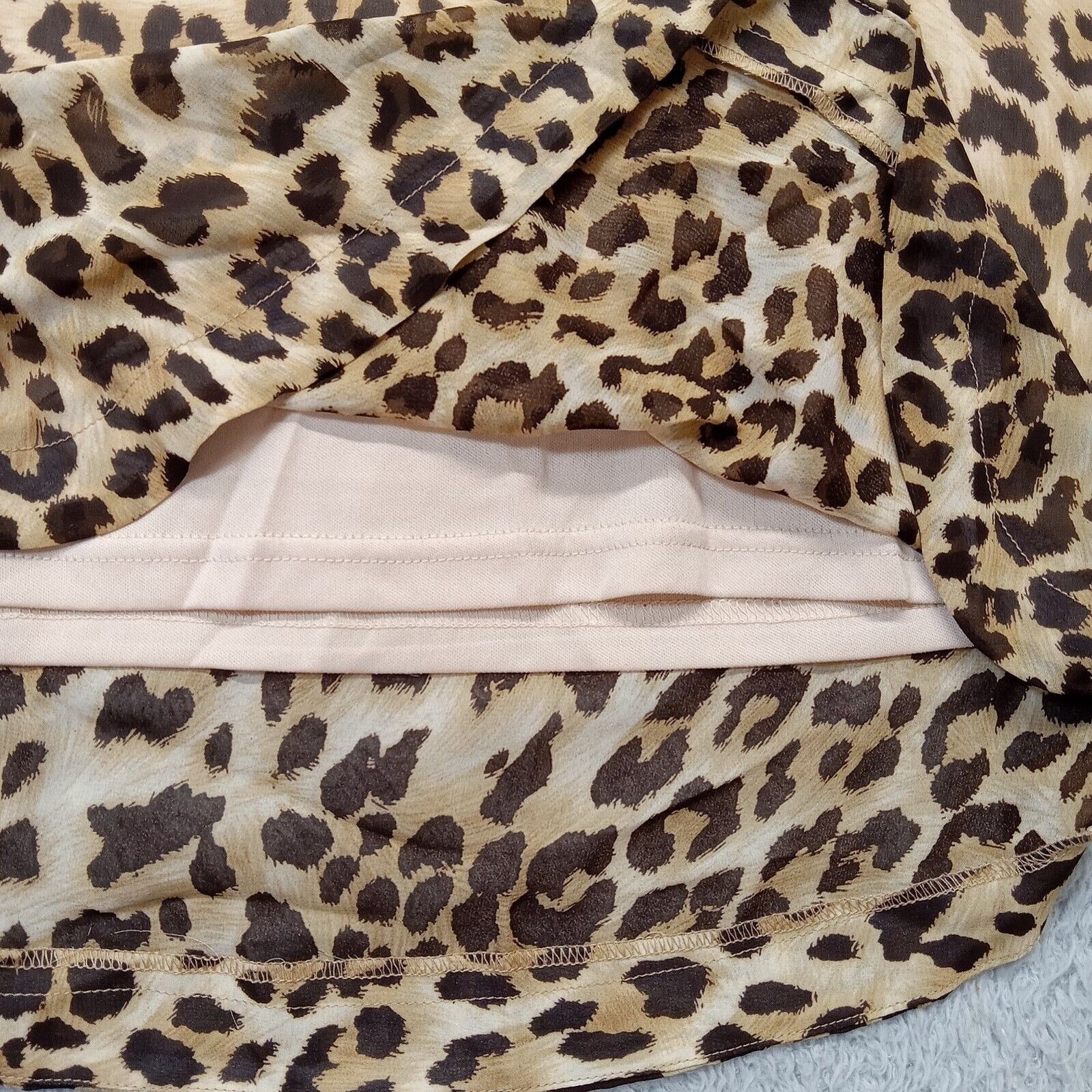 & Other Stories Charming Charlie Dress M Womens Animal 3/4 Sleeve Cheetah Size M / US 6-8 / IT 42-44 - 4 Thumbnail