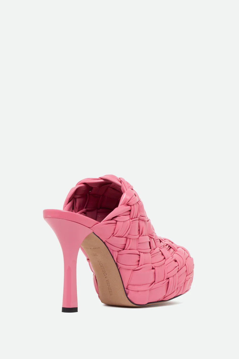 Bottega Veneta o1y0725 Spool Heel Mules in Pink Size US 7 / IT 37 - 3 Thumbnail