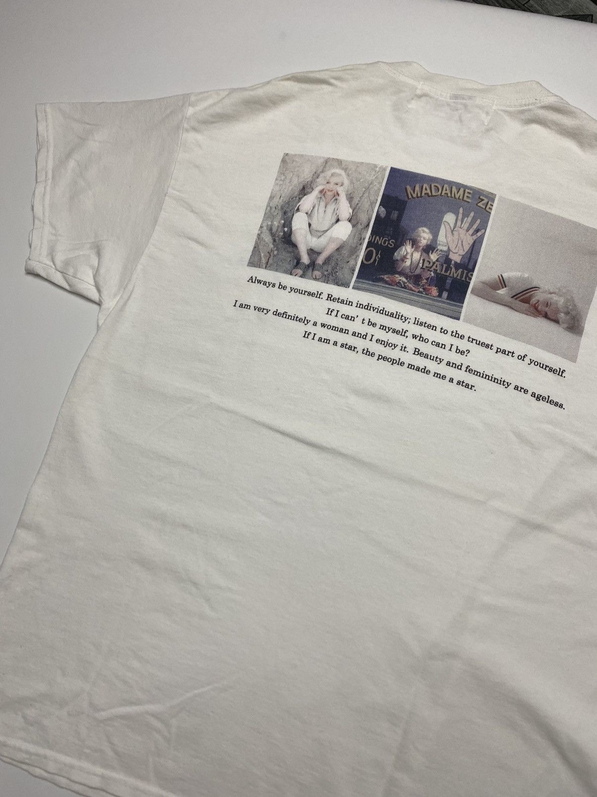 Vintage Vintage Marilyn Monroe Photo Quote tee Size L / US 10 / IT 46 - 1 Thumbnail