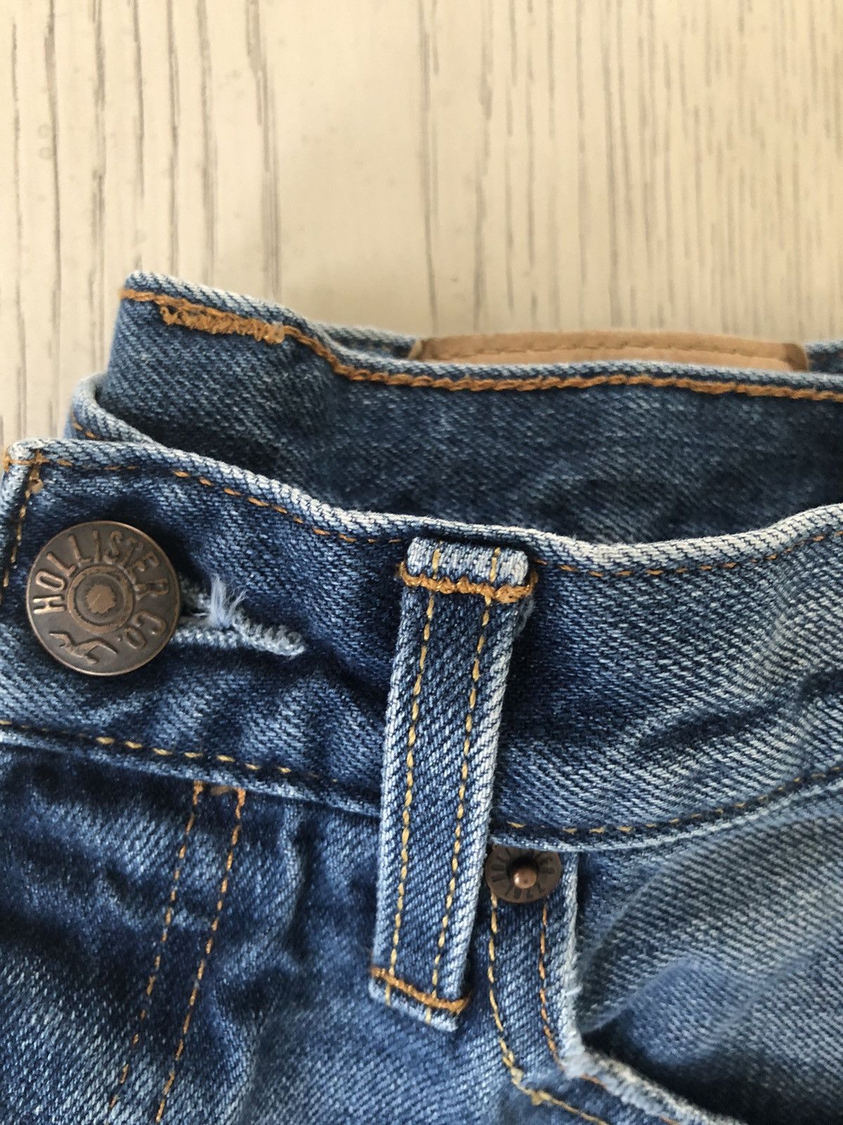 Hollister blue distressed hollister slim straight jeans 28 x 30 men’s Size US 28 / EU 44 - 5 Thumbnail