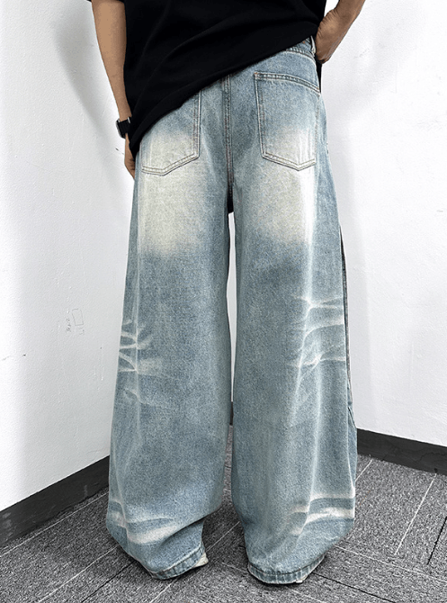 Japanese Brand × Jean Casual loose retro scimitar jeans y2k Size US 32 / EU 48 - 4 Thumbnail