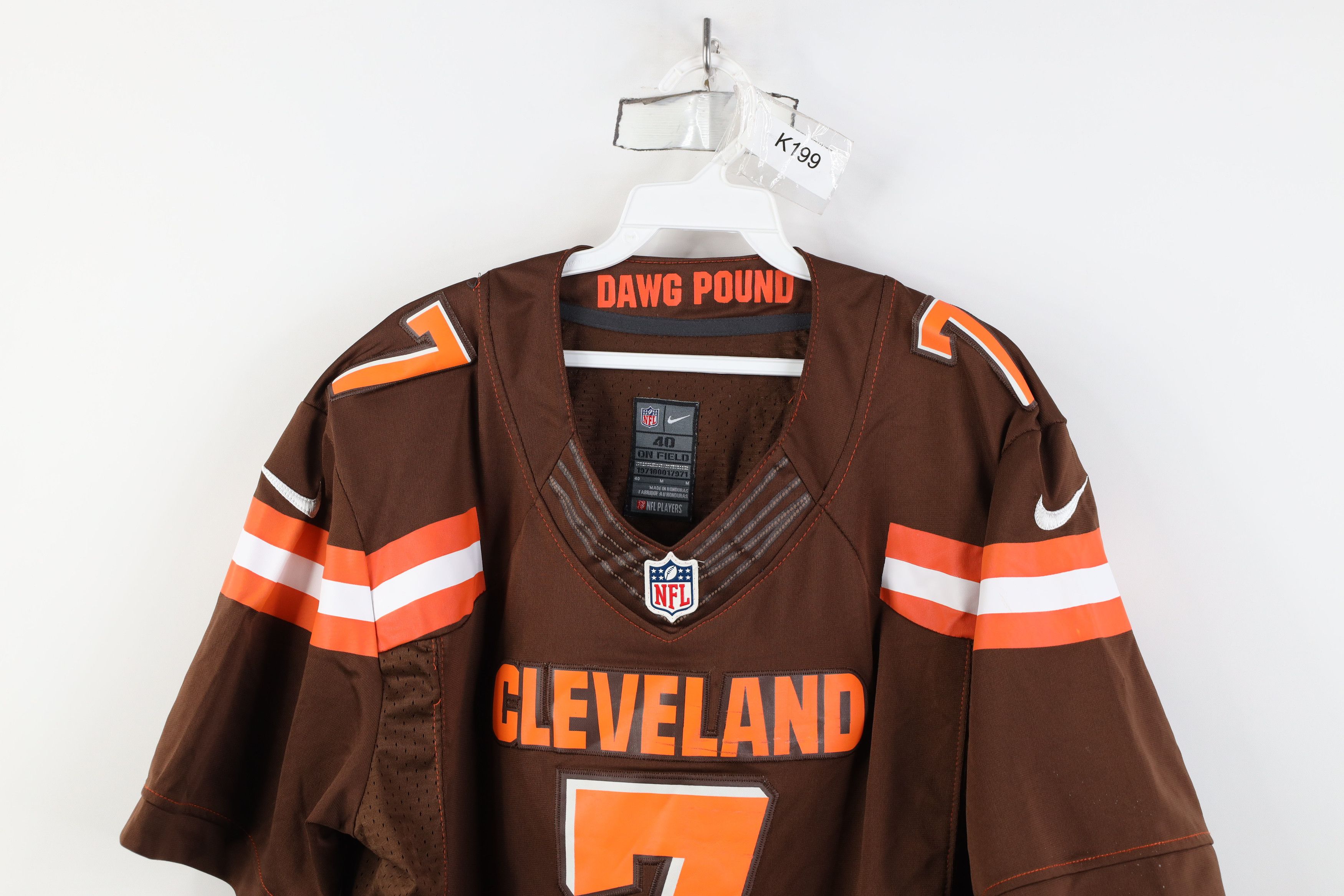 Nike Nike On Field Cleveland Browns Football Jersey Brown #7 Size US XXL / EU 58 / 5 - 2 Thumbnail