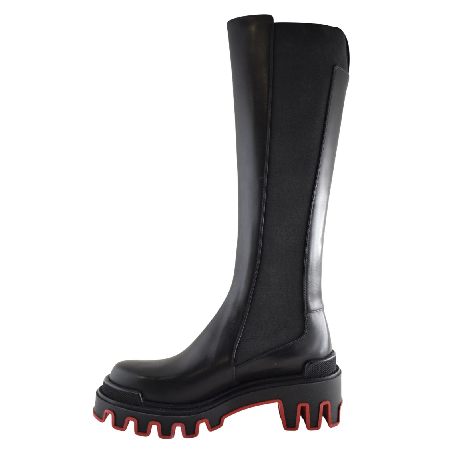 Christian Louboutin Louboutin Marchacroche Dune Botta Black Leather Boot 40 Size US 10 / IT 40 - 12 Thumbnail