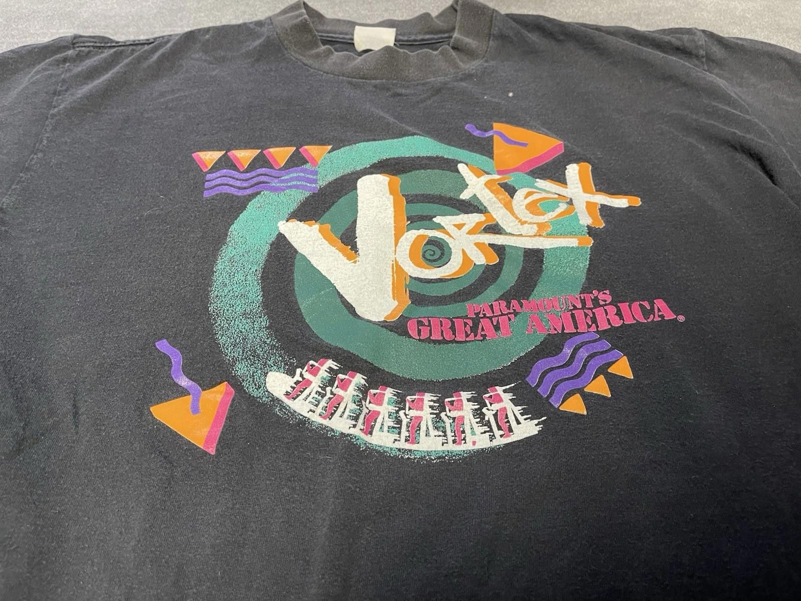 Other Vintage 90s Six Flags Great America Vortex Roller Coaster Size US M / EU 48-50 / 2 - 3 Thumbnail
