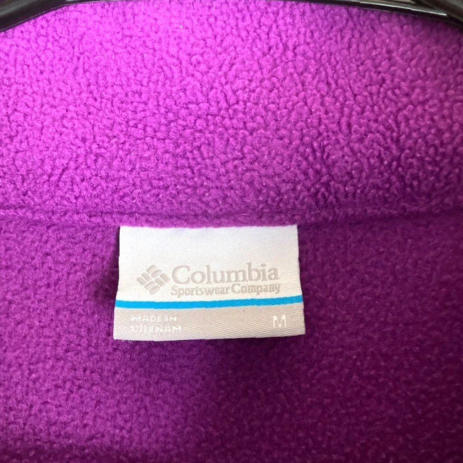 Vintage Columbia Womens Jacket Purple Benton Springs Fleece Long Sleeve Zipped Pockets M Size M / US 6-8 / IT 42-44 - 6 Thumbnail