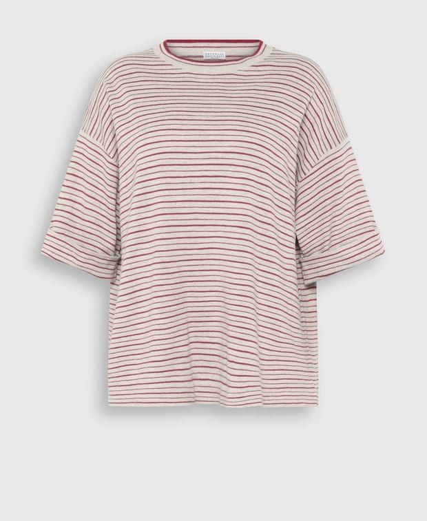 Brunello Cucinelli Linen-blend t-shirt Size XS / US 0-2 / IT 36-38 - 1 Thumbnail
