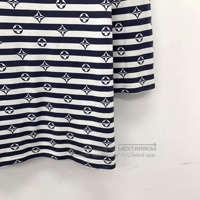 Louis Vuitton Louis Vuitton Color-block striped logo printed cotton crew Size US M / EU 48-50 / 2 - 4 Thumbnail
