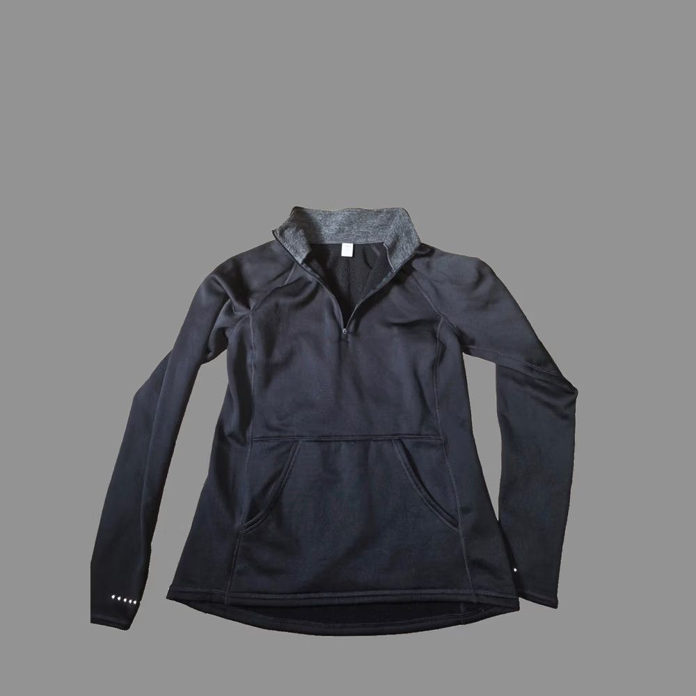 Old Navy Old Navy Active Go-Dry 1/4 Zip Athletic Jacket Women's M Black Polyester Pockets Thumbholes Running & Jogging Athleisure Jacket Size M / US 6-8 / IT 42-44 - 1 Thumbnail